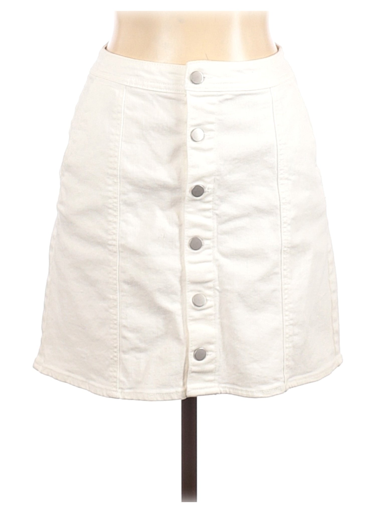 A New Day Women White Denim Skirt 10 | eBay