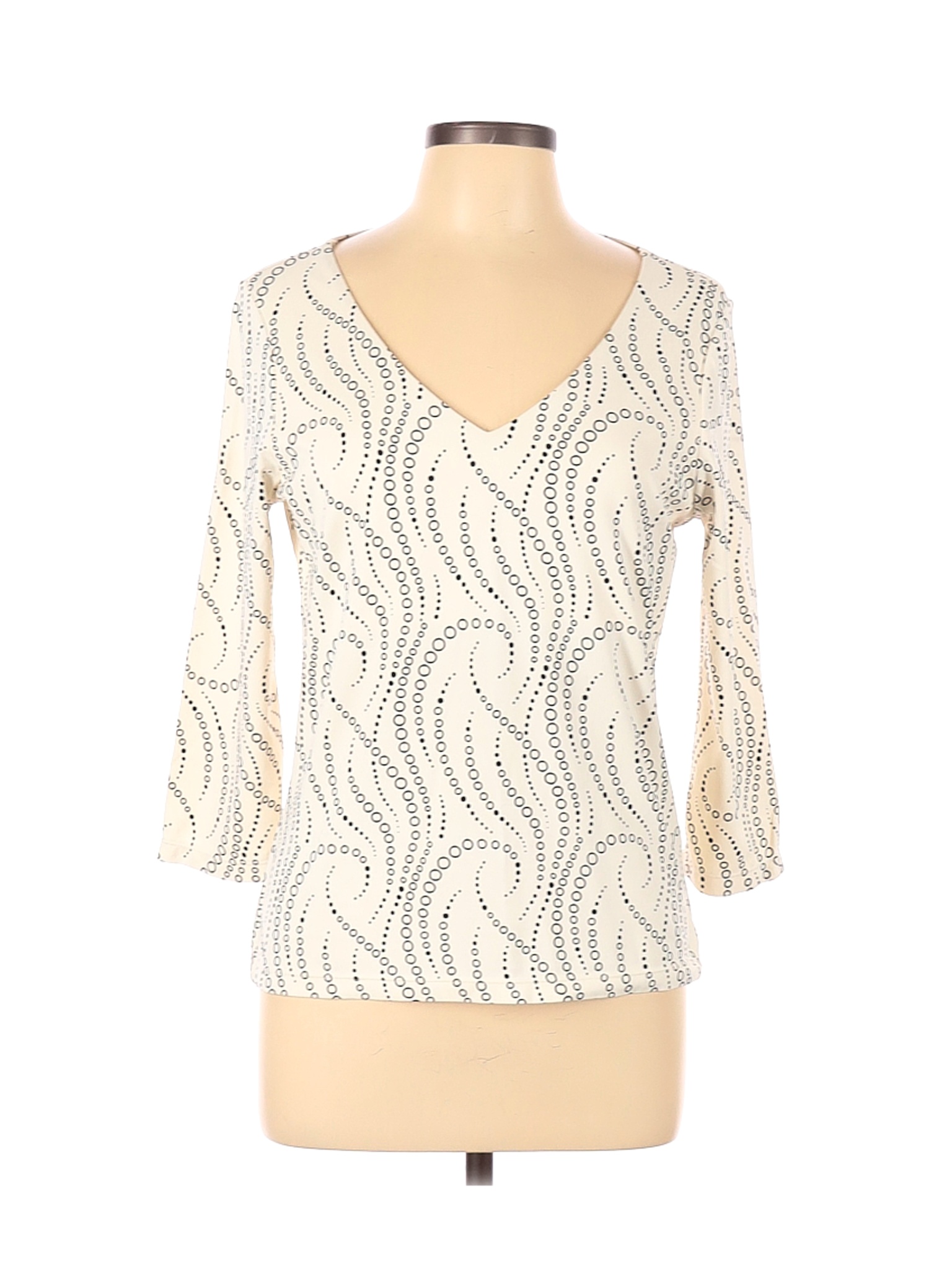 The Limited Women Ivory Long Sleeve Top L | eBay