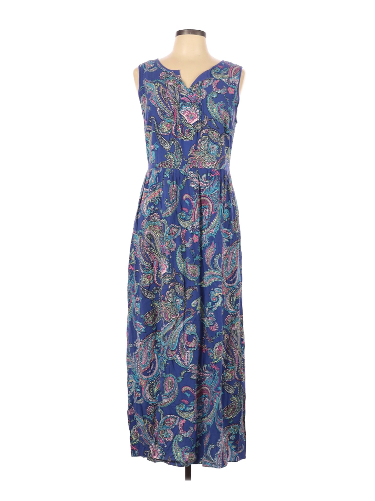 Talbots Women Blue Casual Dress 12 | eBay