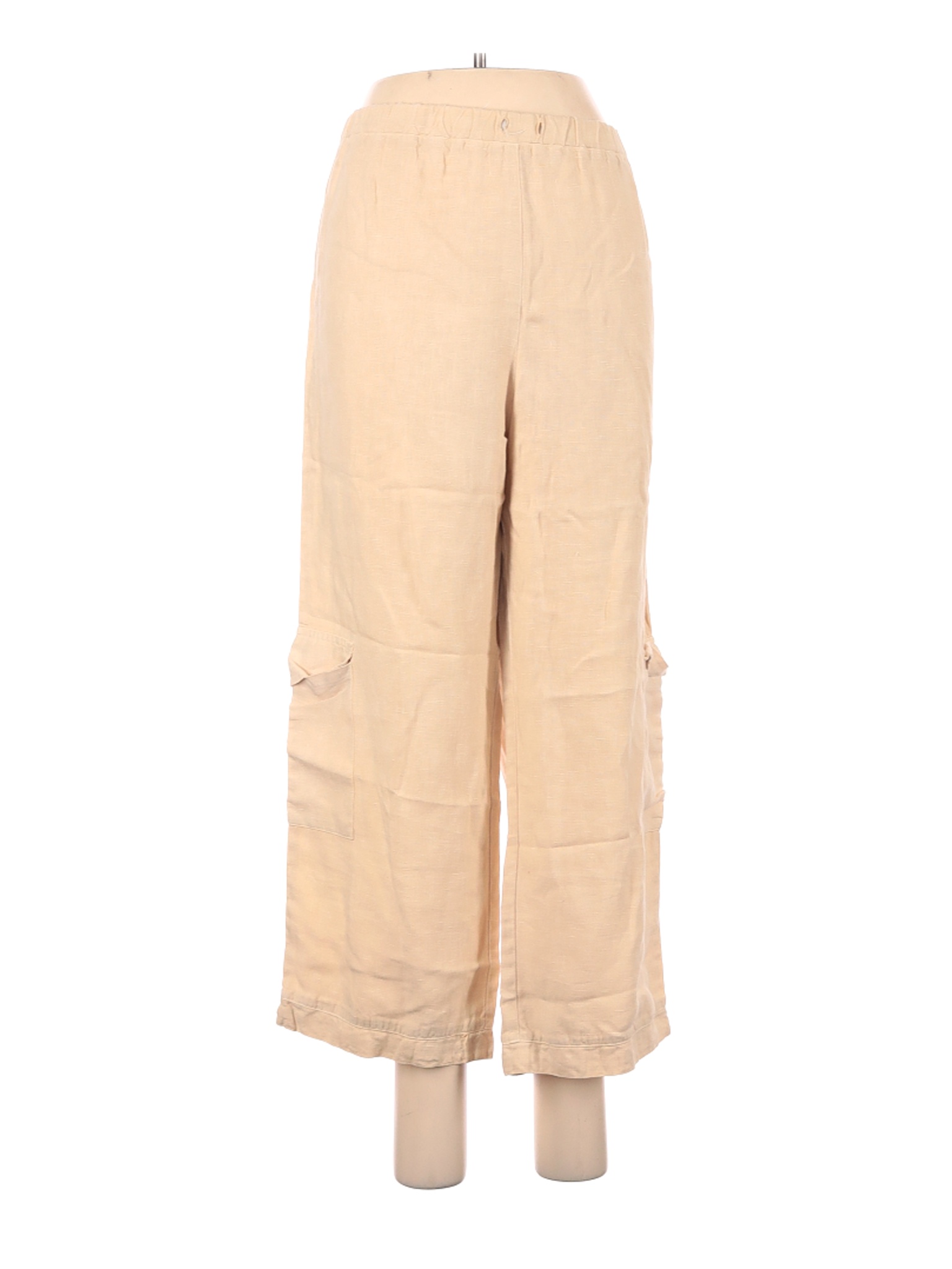 Habitat Women Brown Linen Pants M | eBay