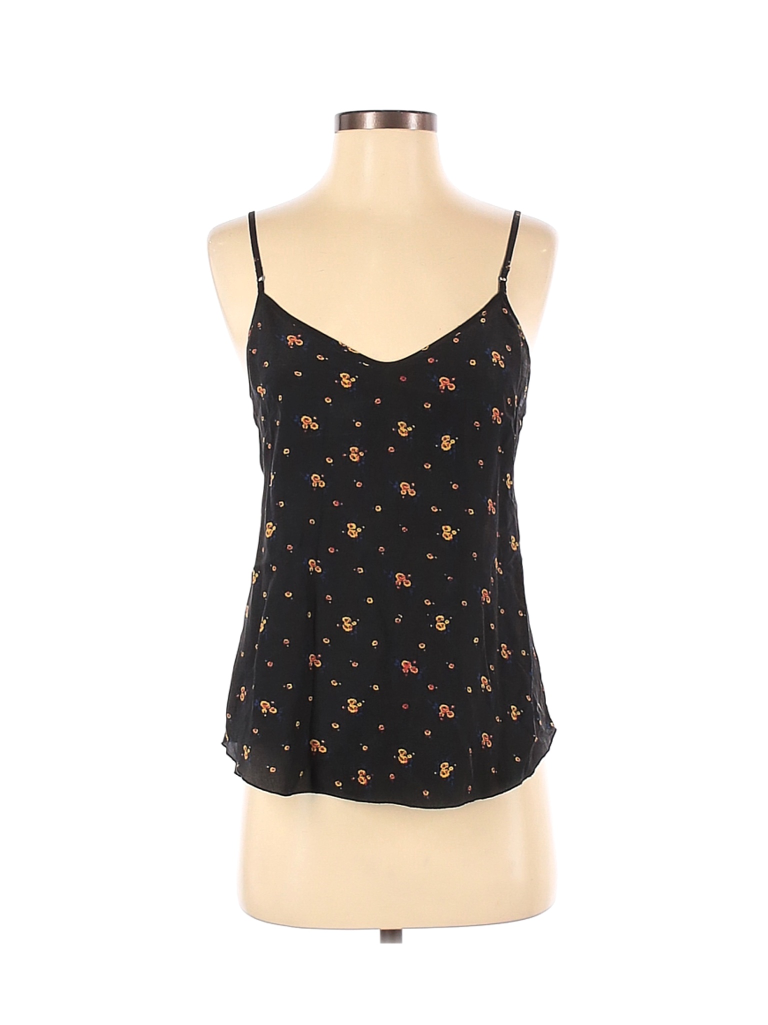 Wilfred 100% Silk Floral Black Sleeveless Silk Top Size XS - 82% off ...