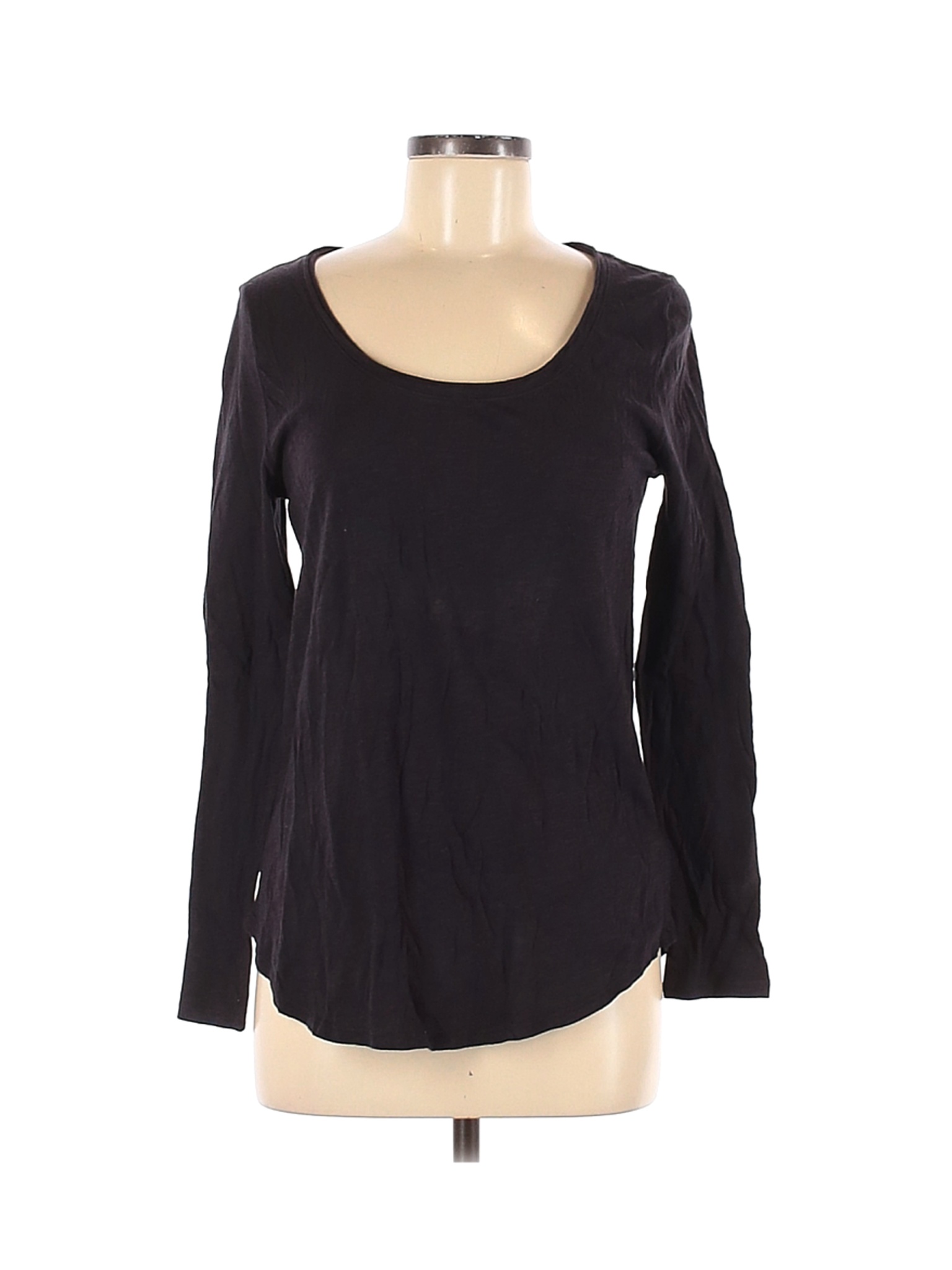Pure & Good Women Black Long Sleeve T-Shirt S | eBay