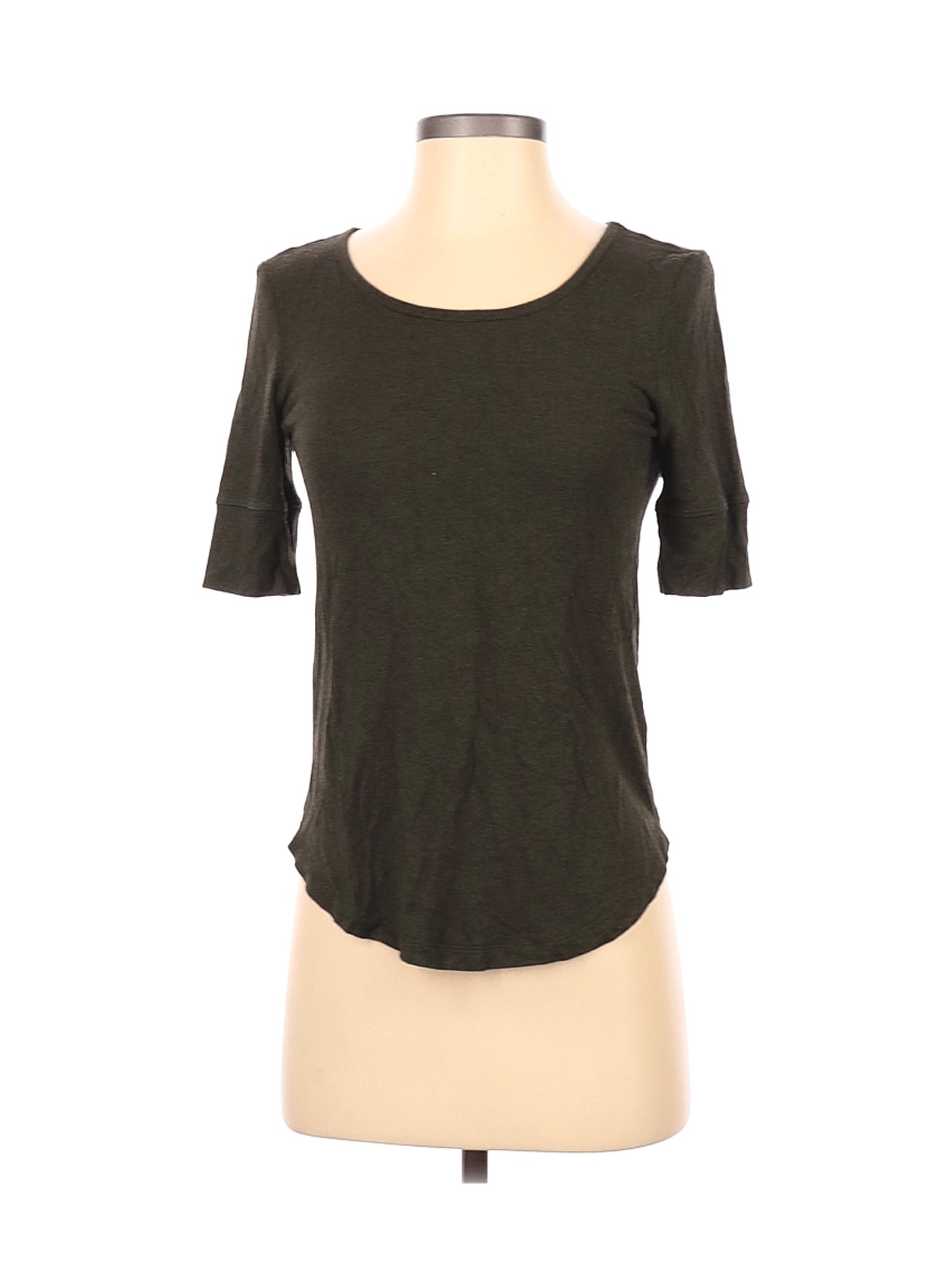 H&M Women Green 3/4 Sleeve T-Shirt XS | eBay