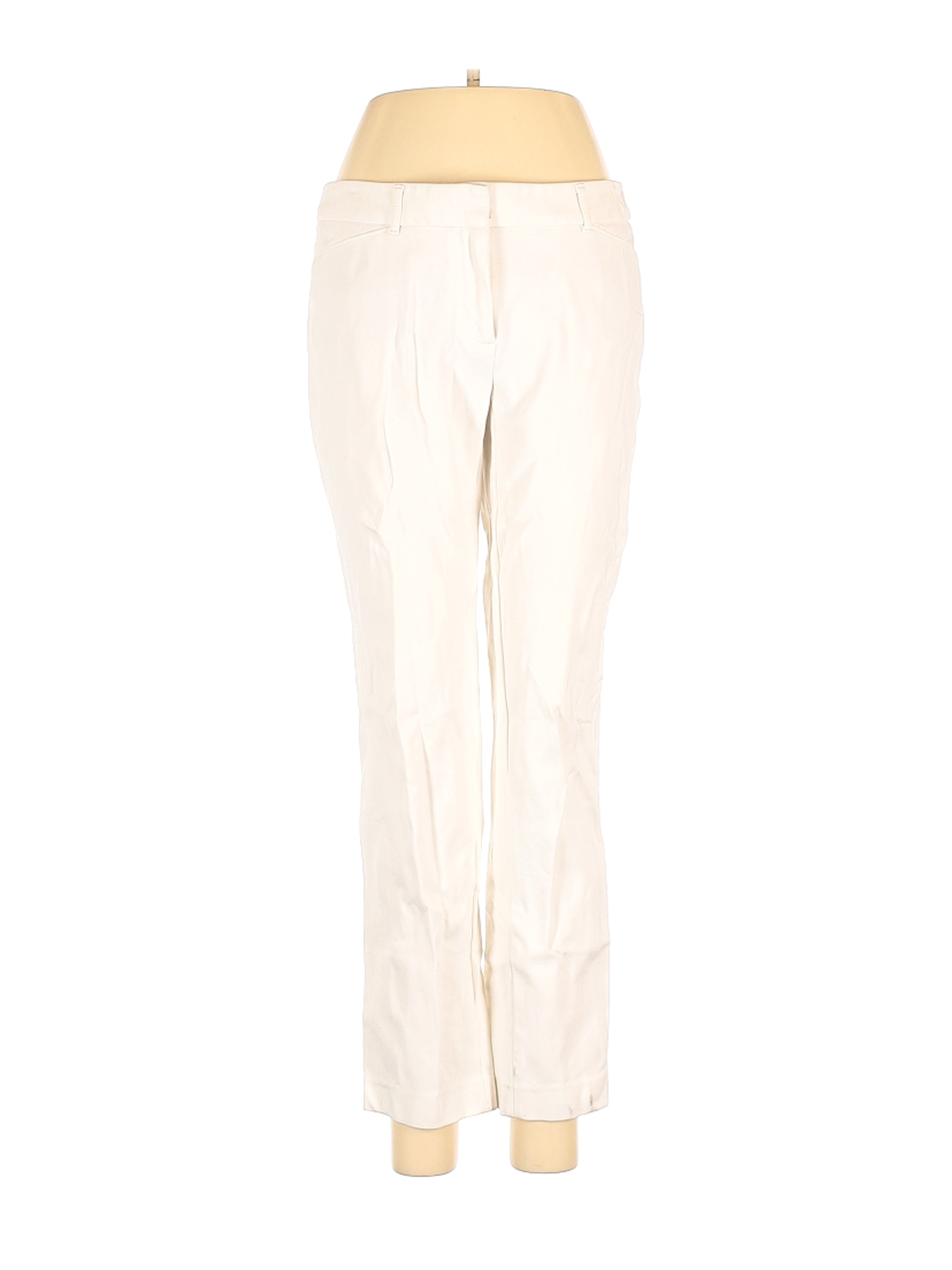 White House Black Market Women Ivory Dress Pants 4 | eBay