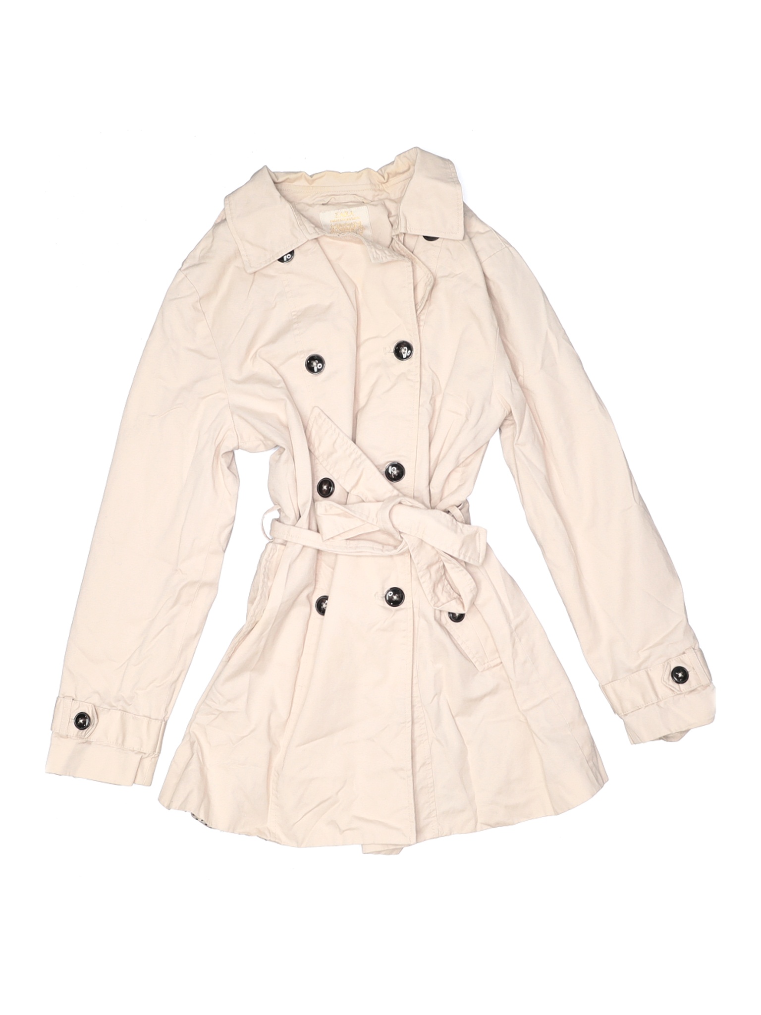 zara ivory coat