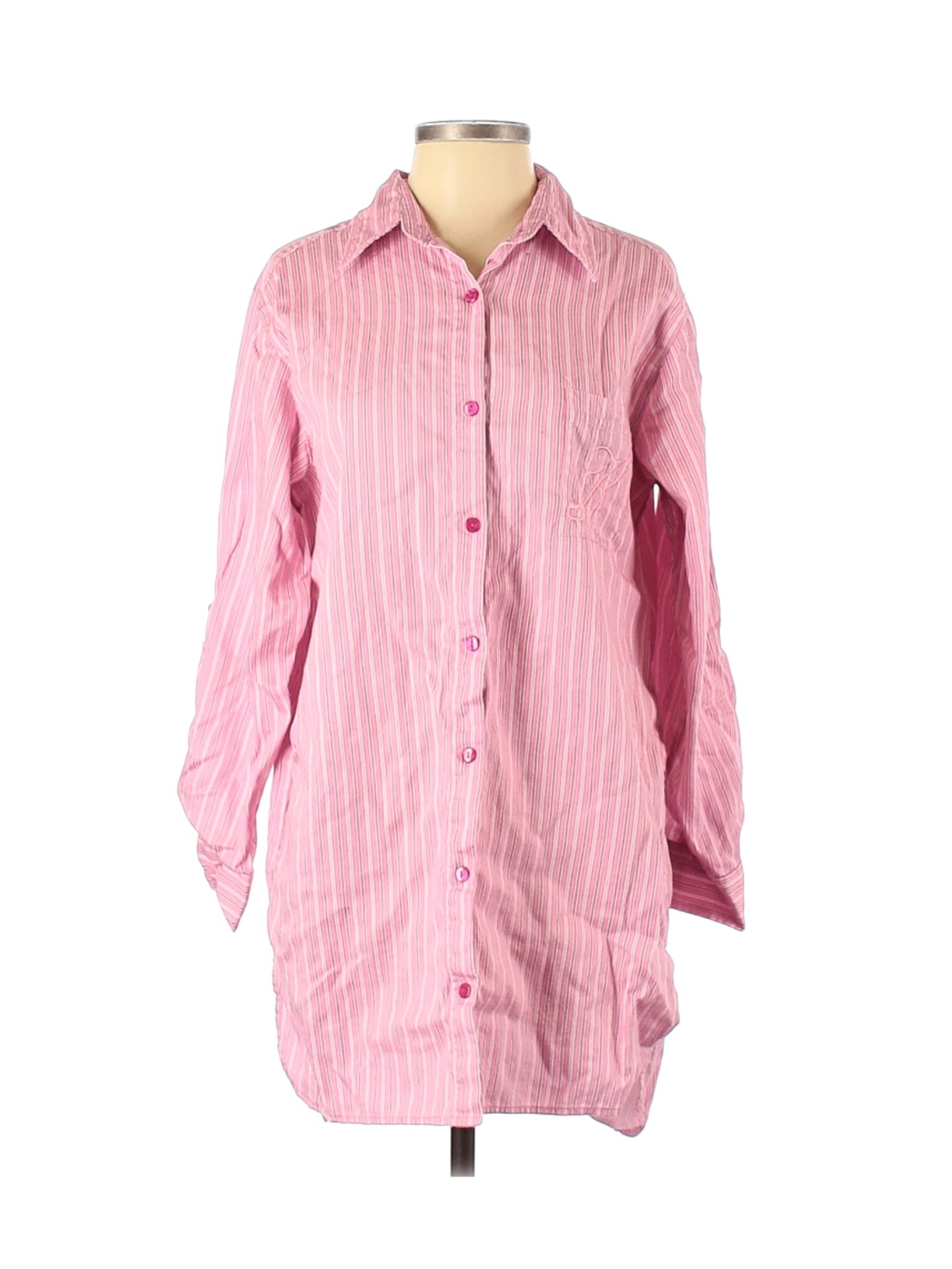 Assorted Brands Women Pink Long Sleeve Button-Down Shirt S | eBay