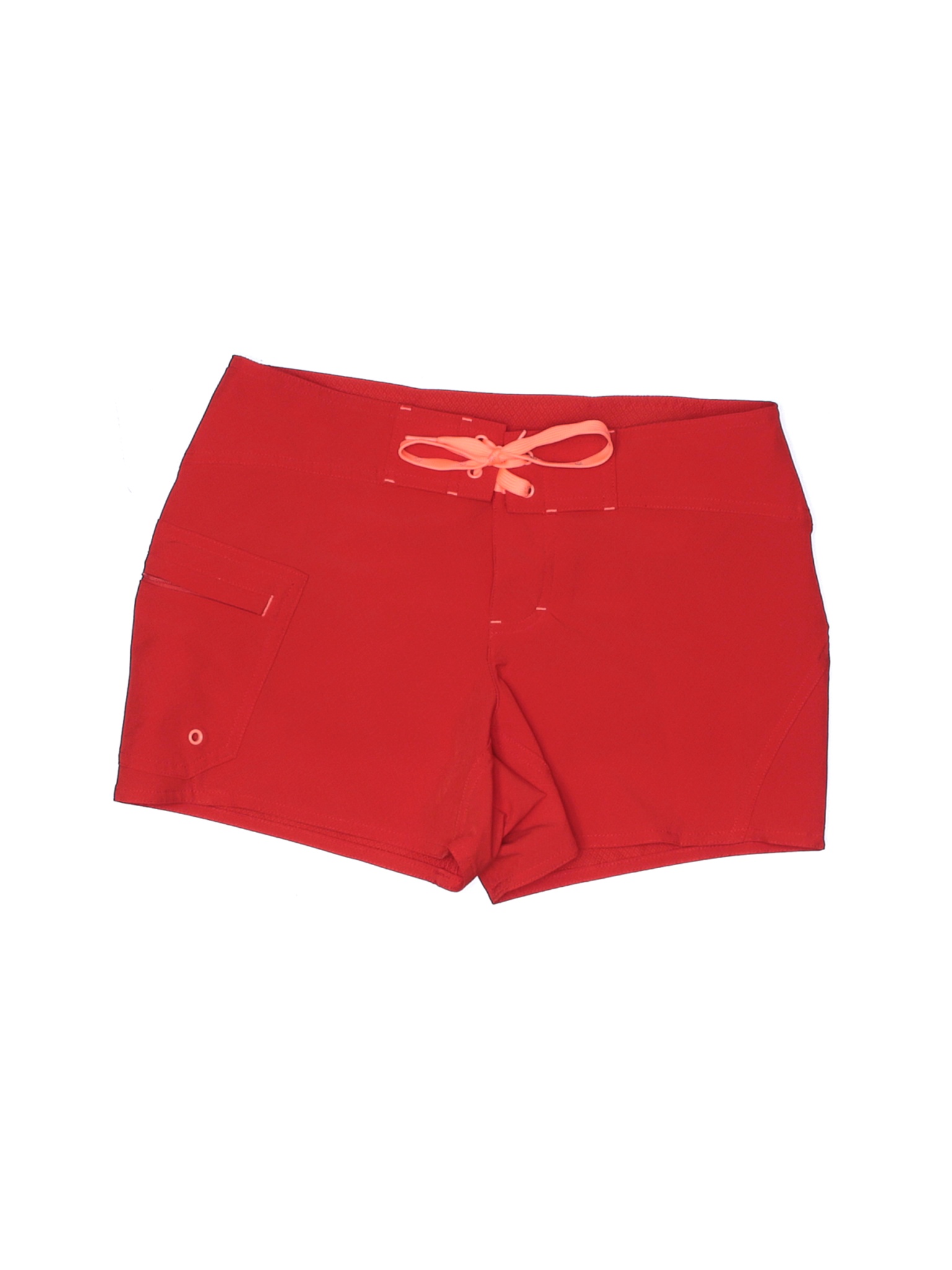 womens red athletic shorts