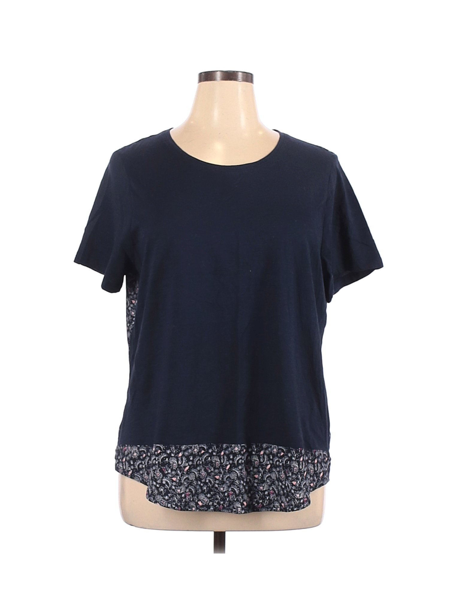 Christopher & Banks Women Blue Short Sleeve Top XL | eBay