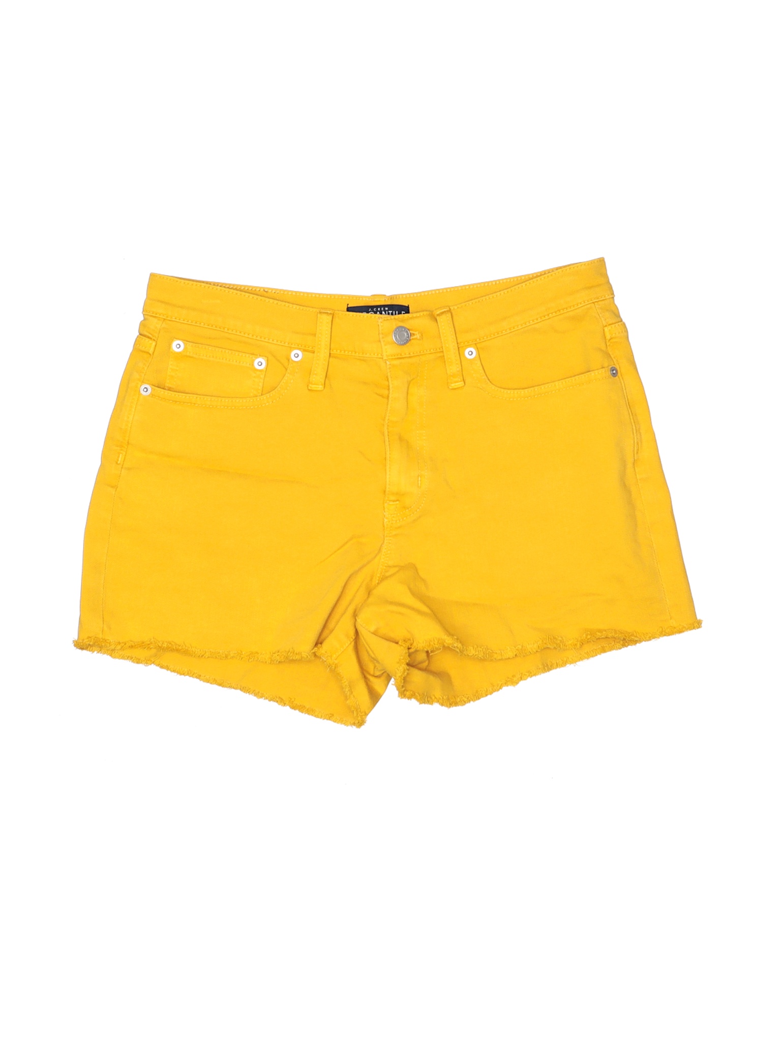 J.Crew Mercantile Women Yellow Denim Shorts 29W | eBay