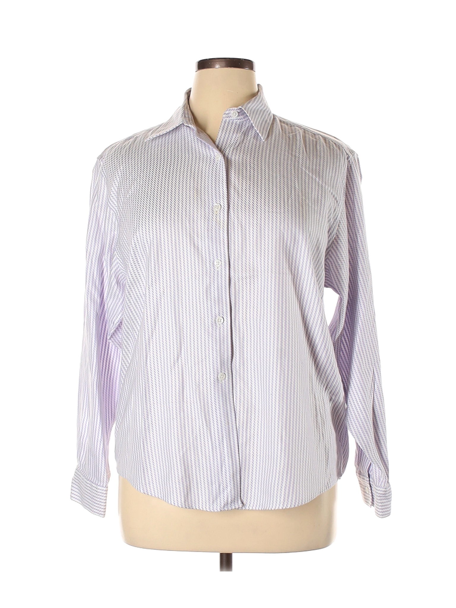 talbots white button down shirt