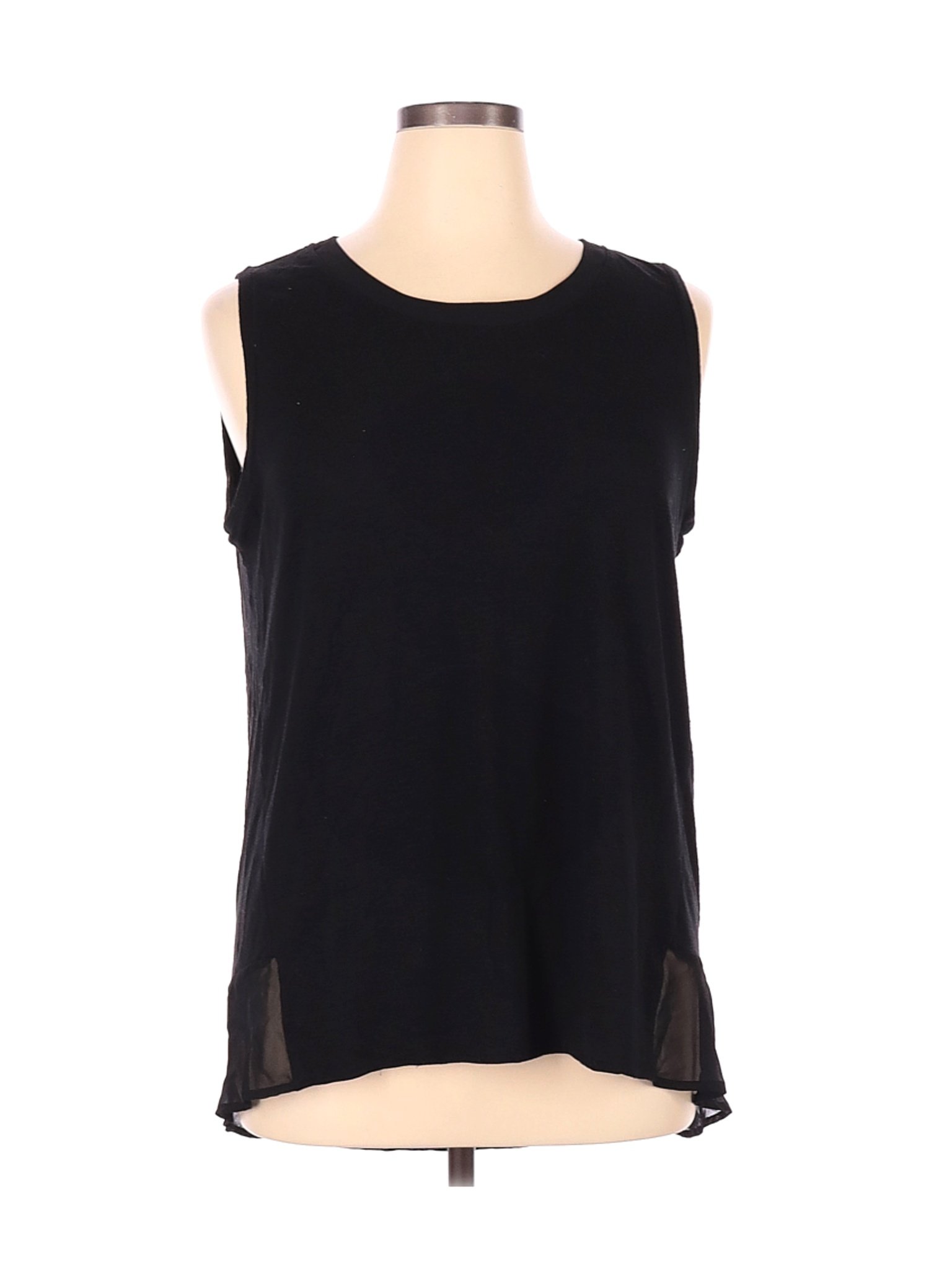 Adrienne Vittadini Women Black Sleeveless Top XL | eBay