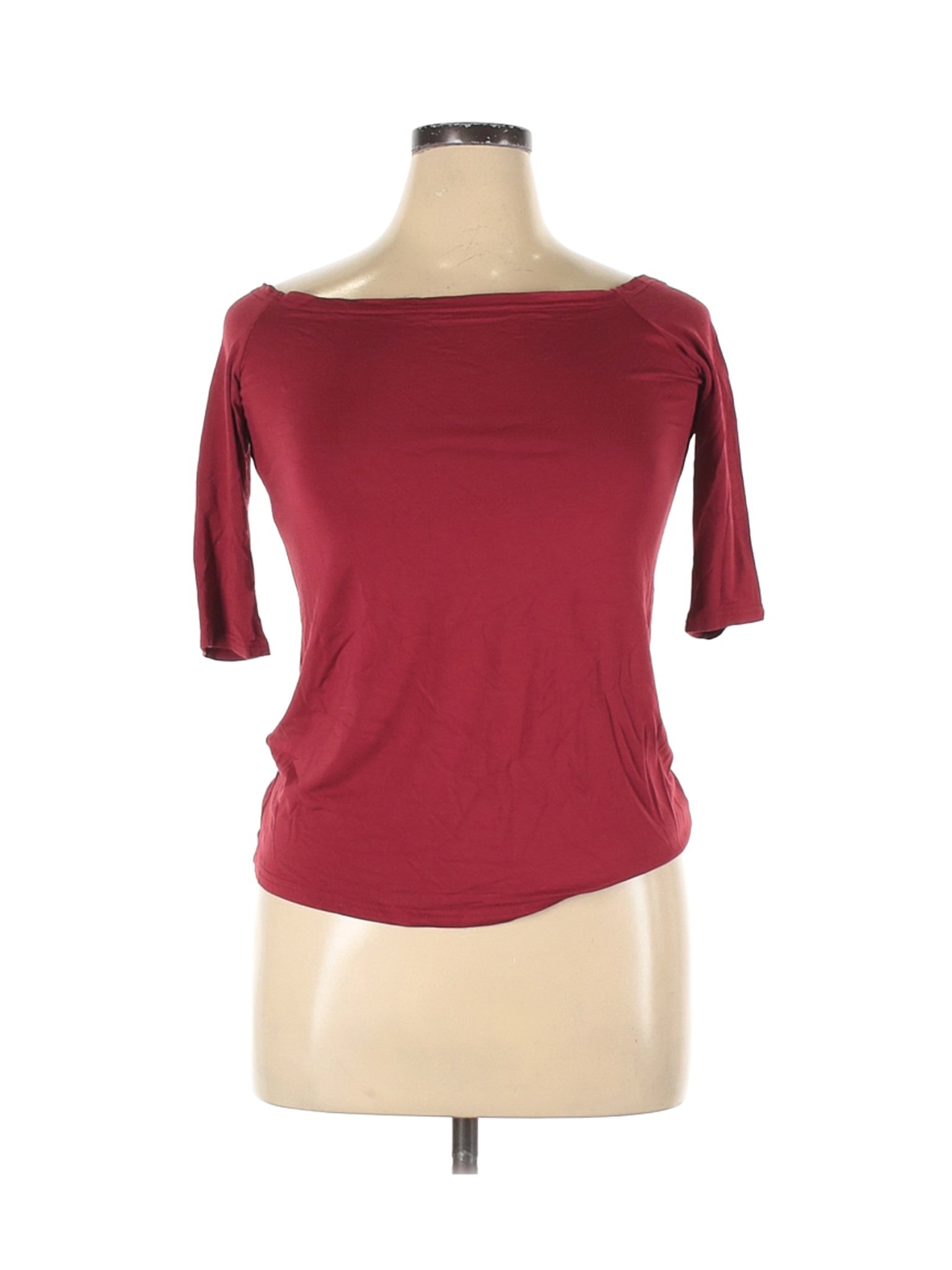 Sarin Mathews Women Red 3/4 Sleeve T-Shirt XL | eBay