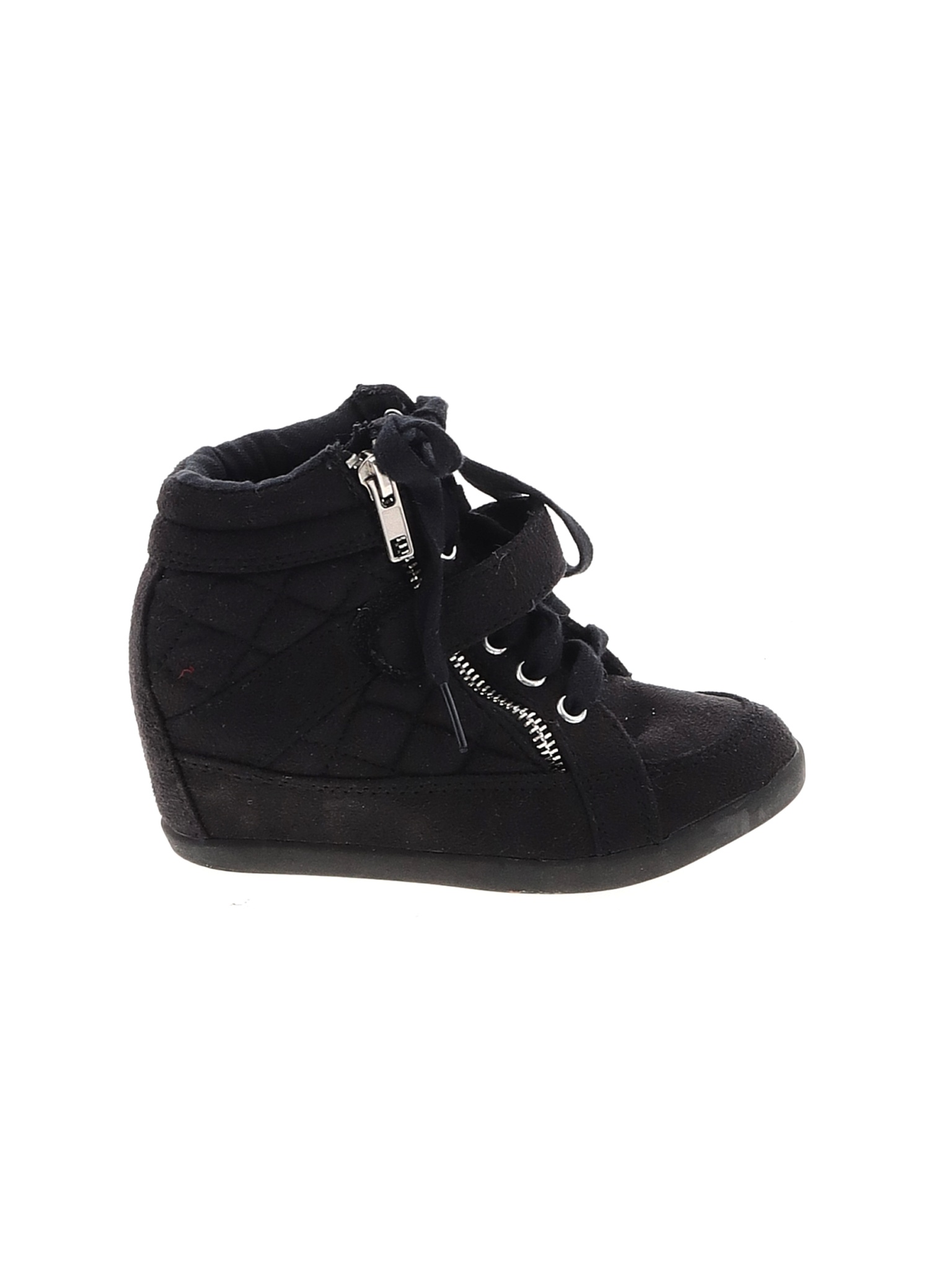 Justice Girls Black Sneakers 12 | eBay