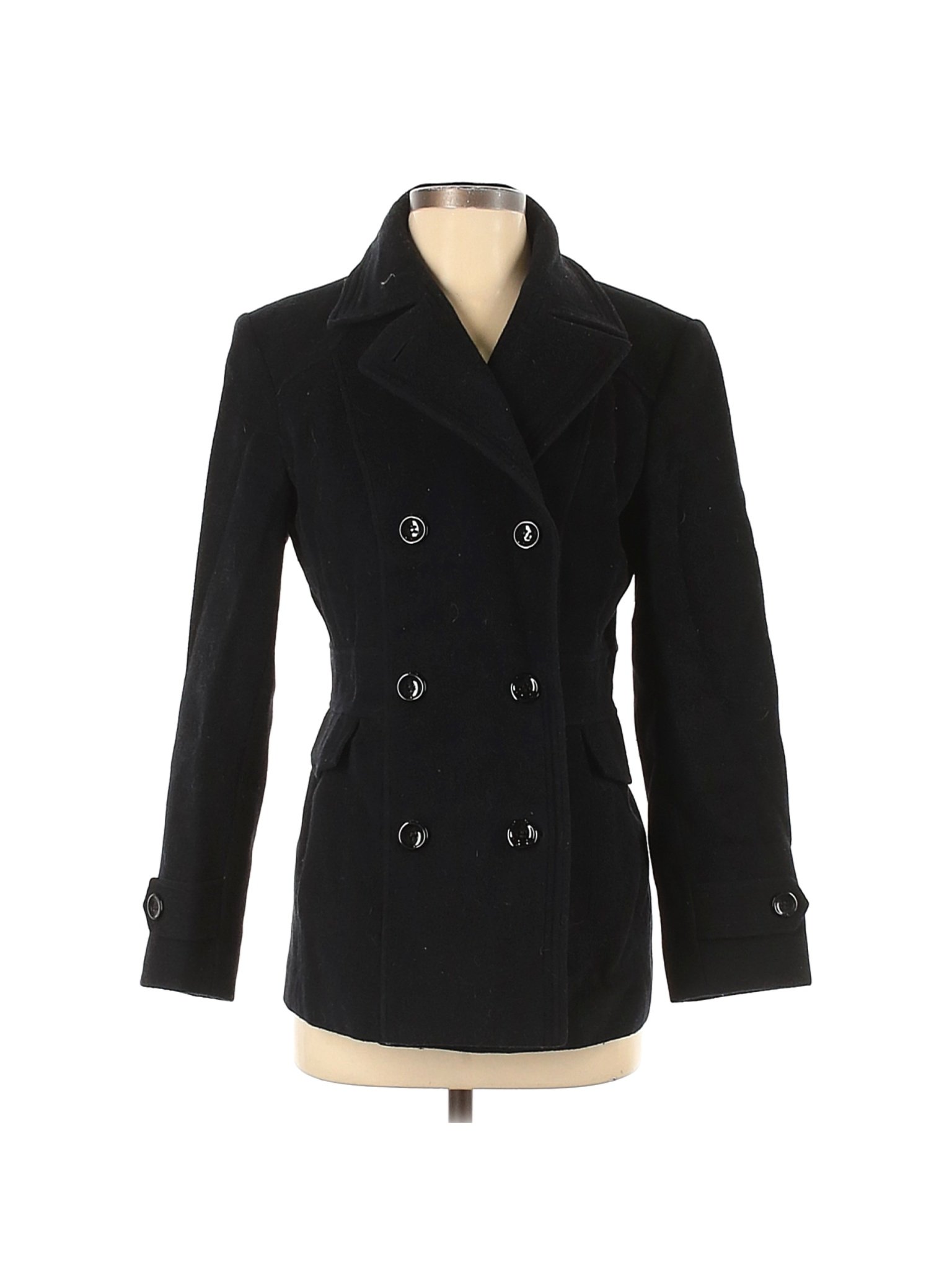 St. John's Bay Women Black Wool Coat S | eBay