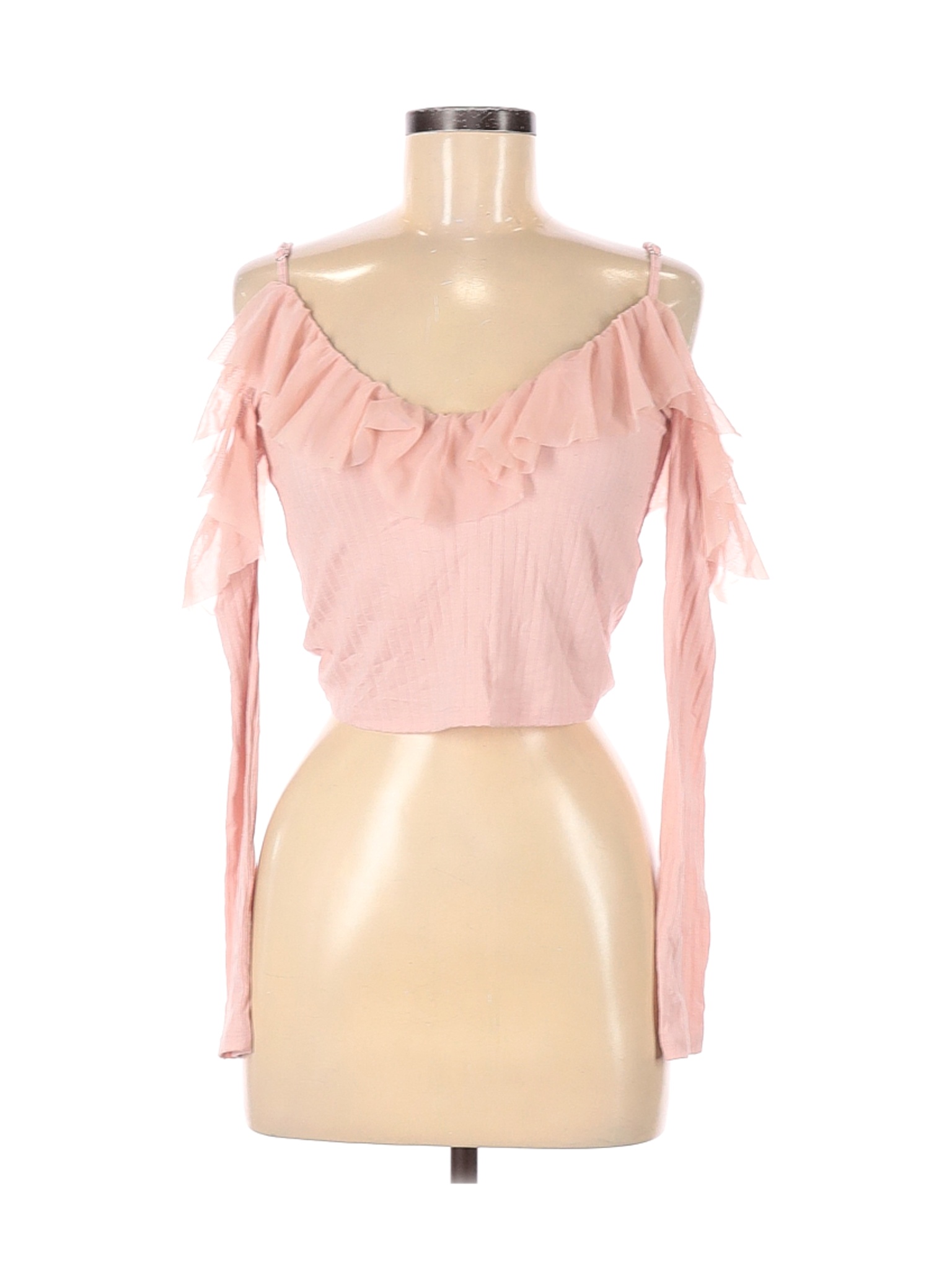 Forever 21 Women Pink Long Sleeve Top M | eBay
