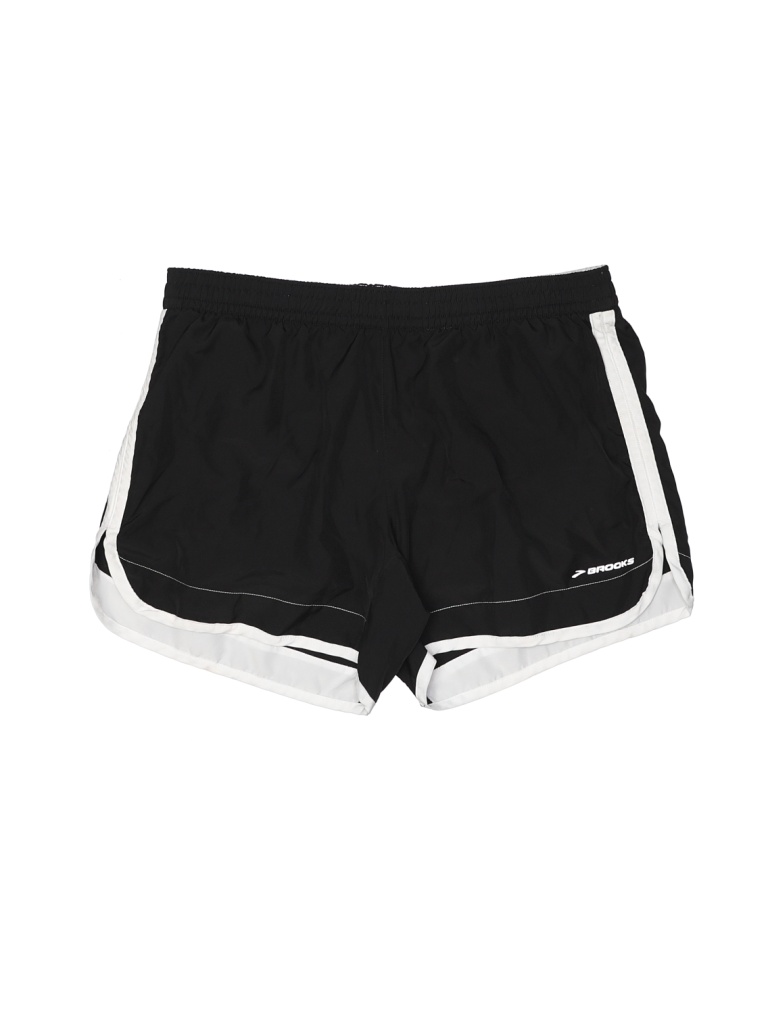 Brooks 100% Polyester Black Athletic Shorts Size M - photo 1