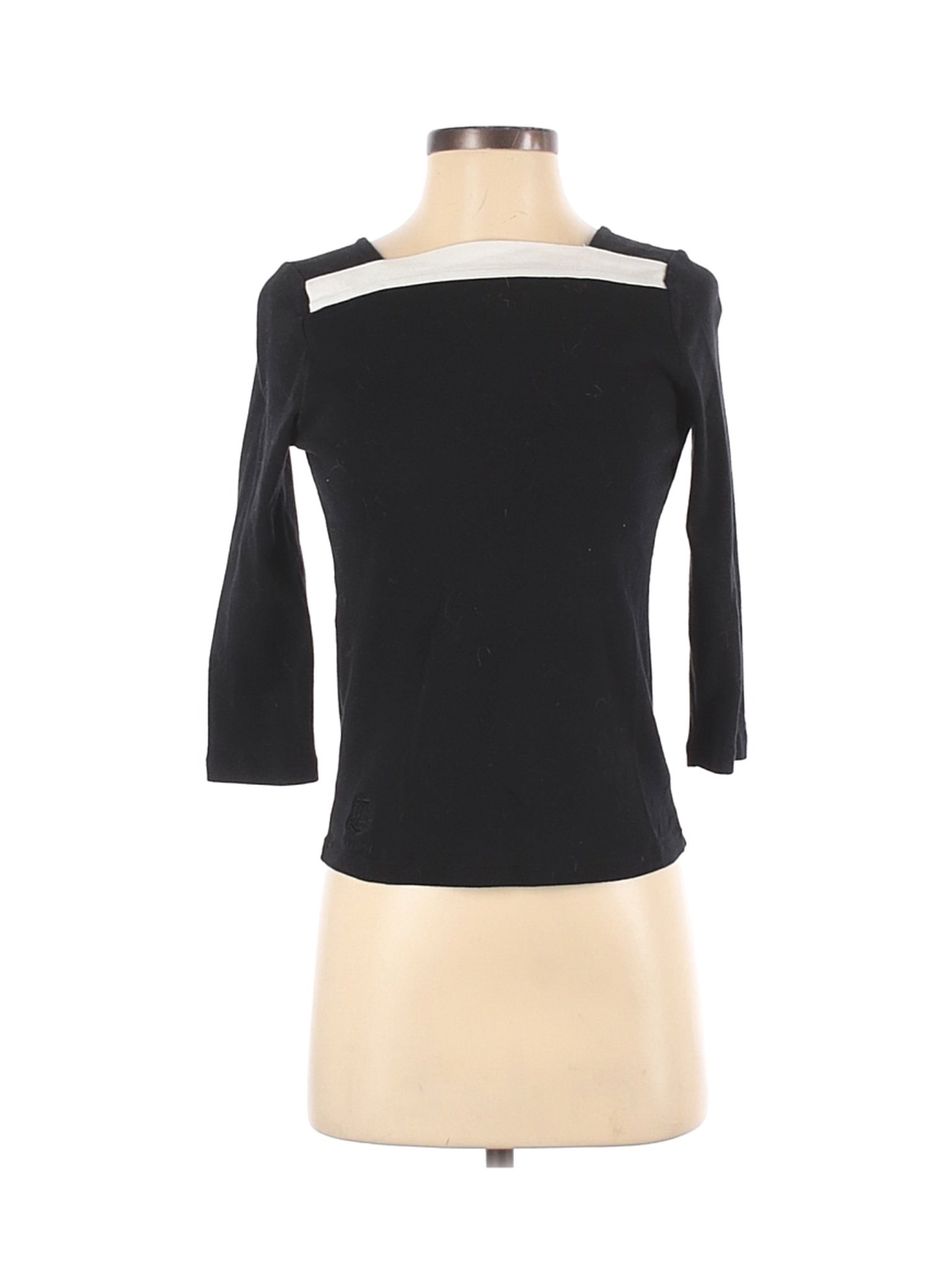 Lauren by Ralph Lauren Women Black 3/4 Sleeve T-Shirt XS | eBay