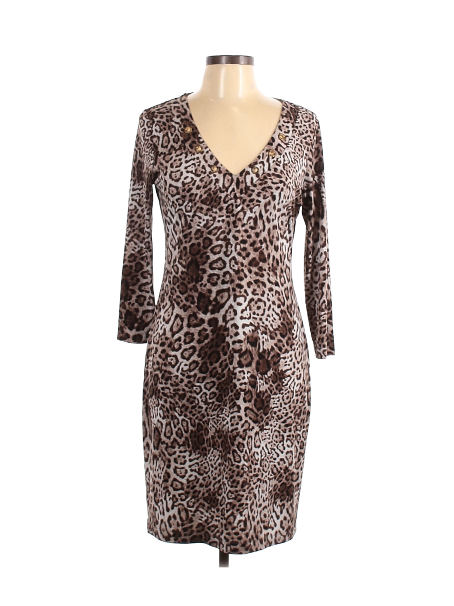 Calvin Klein Women Brown Casual Dress 10 | eBay