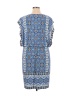 Chico's 100% Polyester Paisley Baroque Print Batik Aztec Or Tribal Print Blue Casual Dress Size XL (3) - photo 2