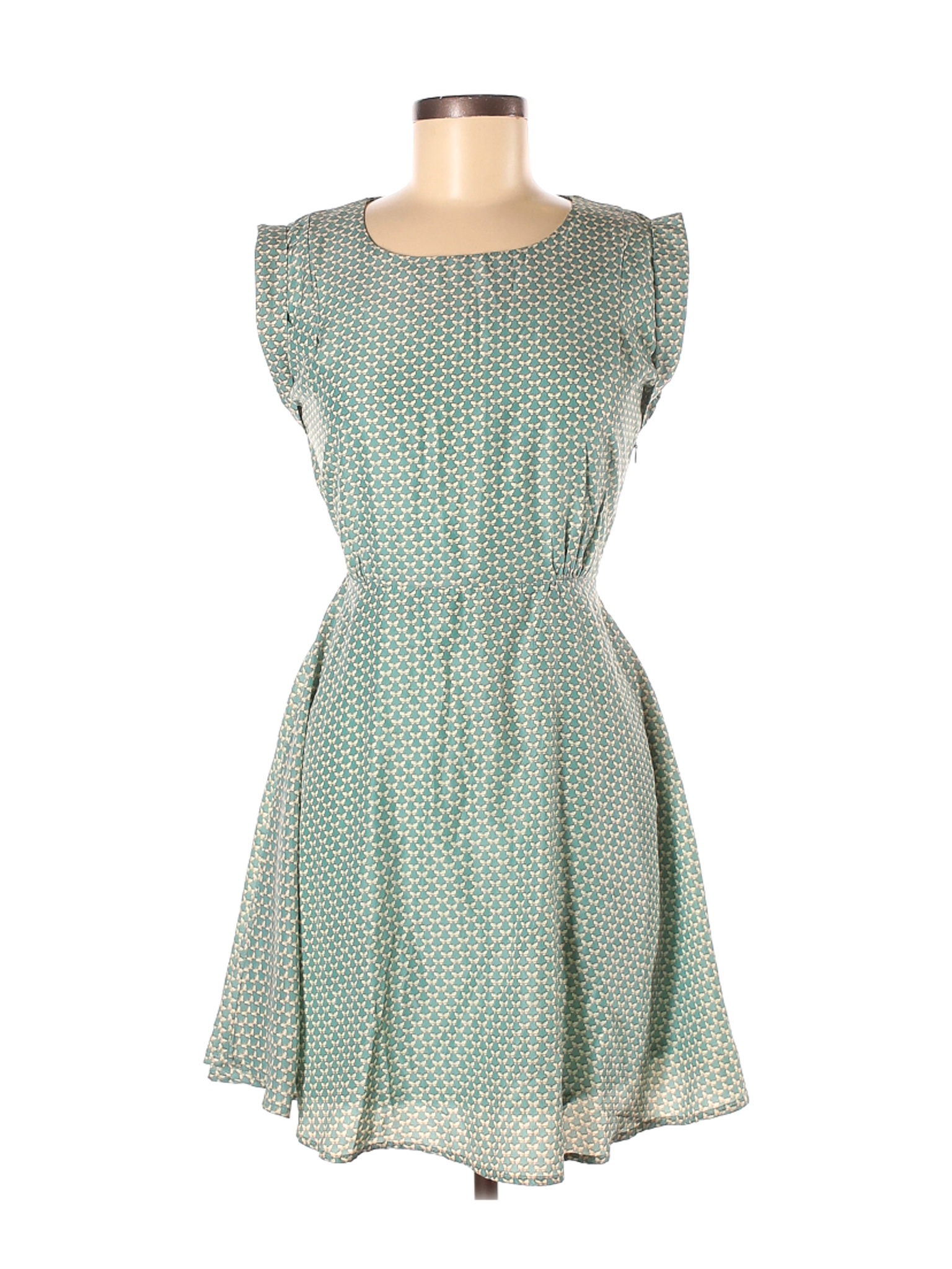 SM Wardrobe Women Green Casual Dress M | eBay