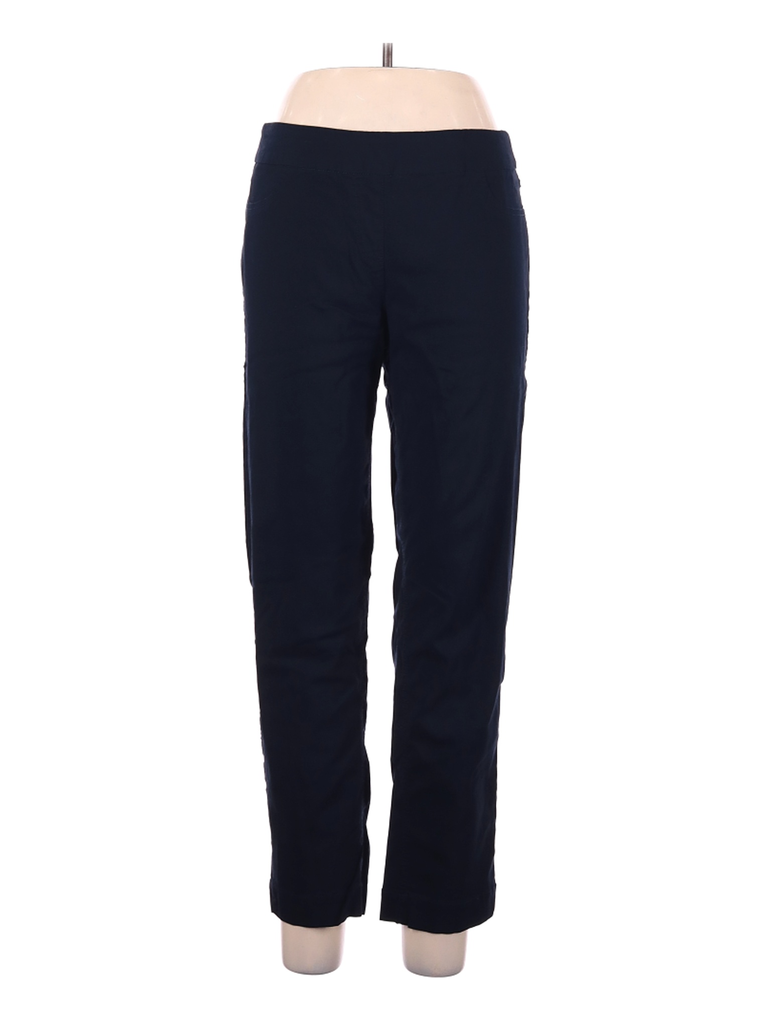 Slim-Sation by Multiples Women Blue Casual Pants 12 | eBay