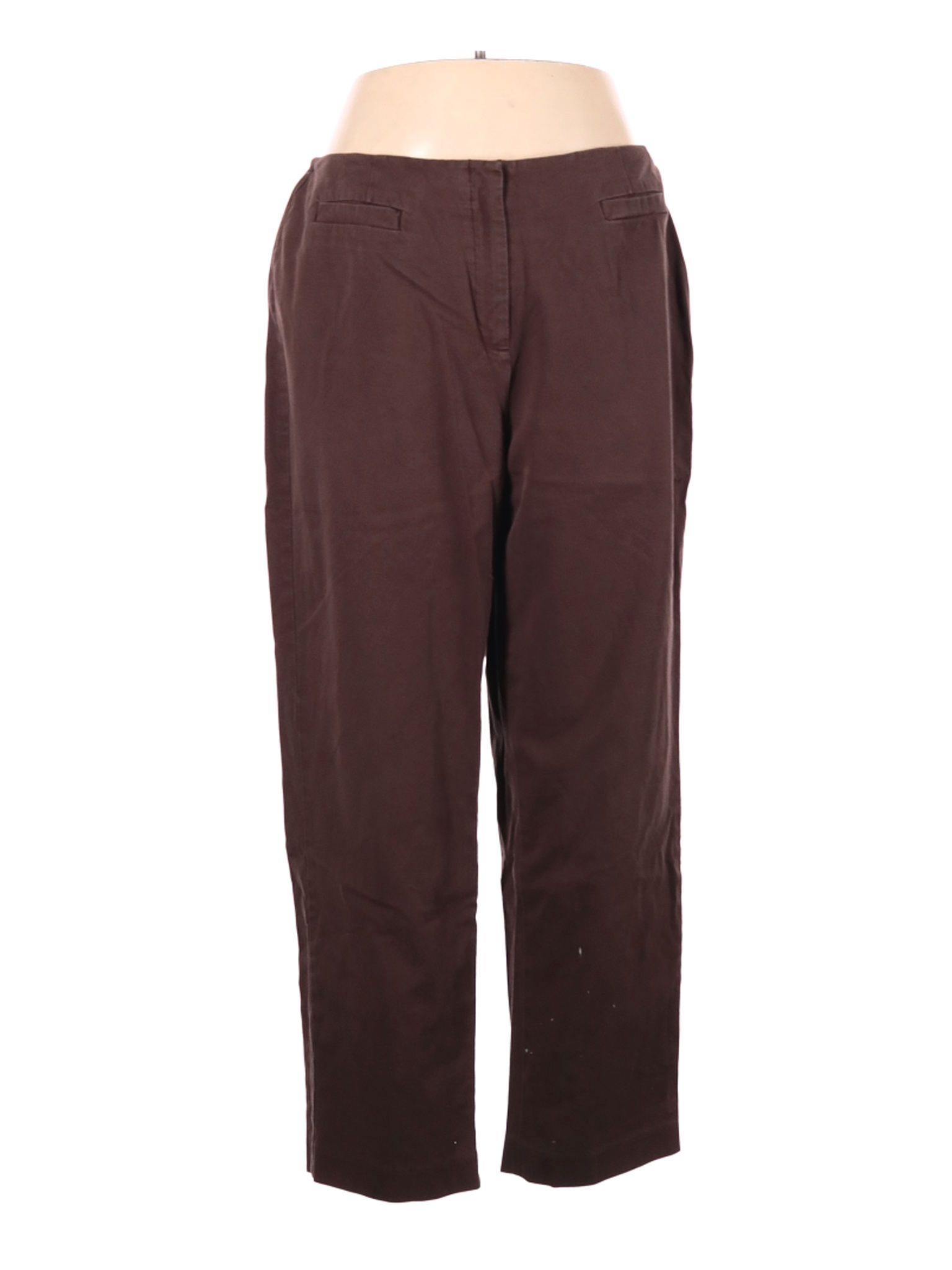 Talbots Women Brown Casual Pants 18 Plus | eBay