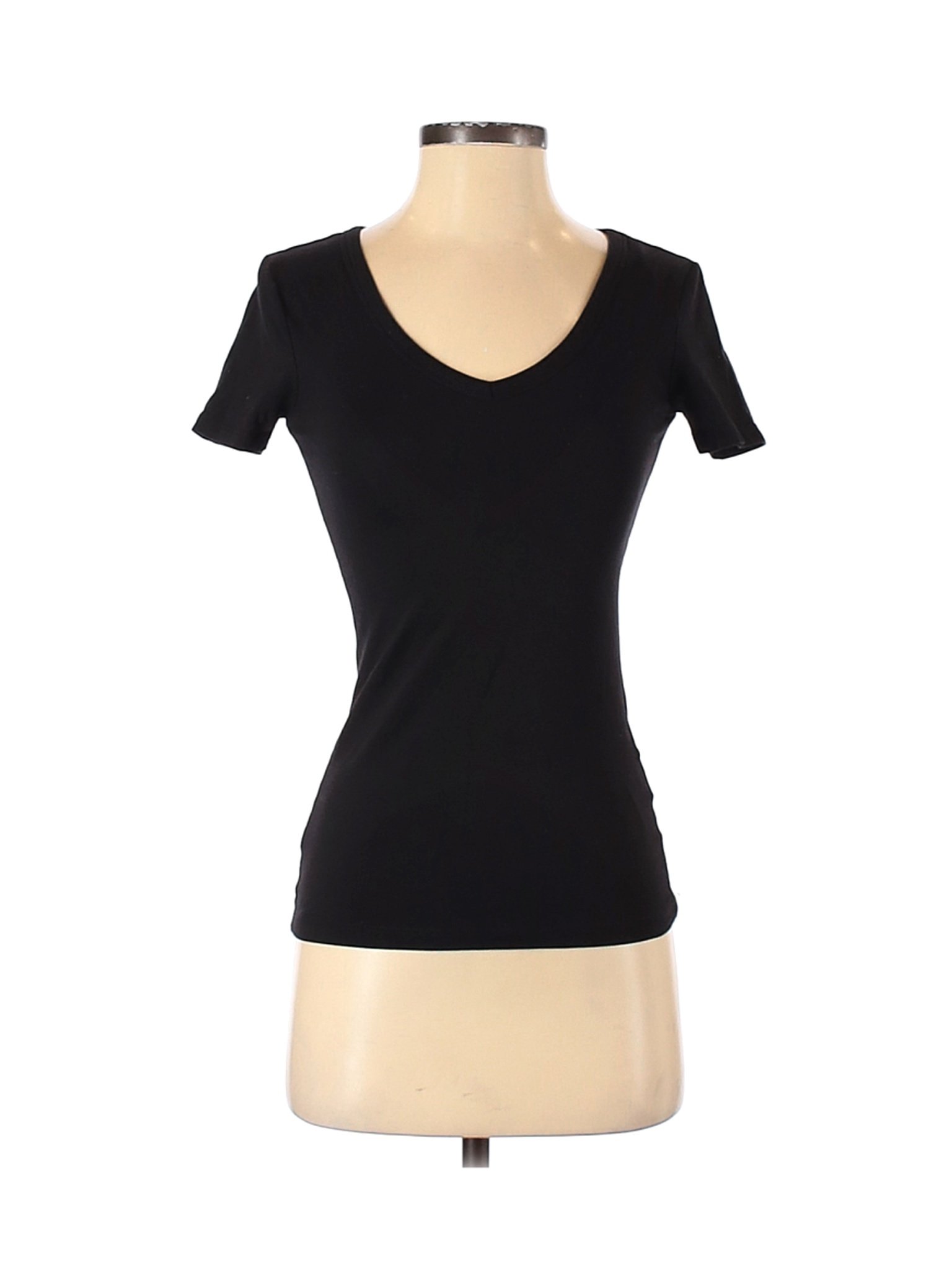 H&M Women Black Short Sleeve T-Shirt XS | eBay