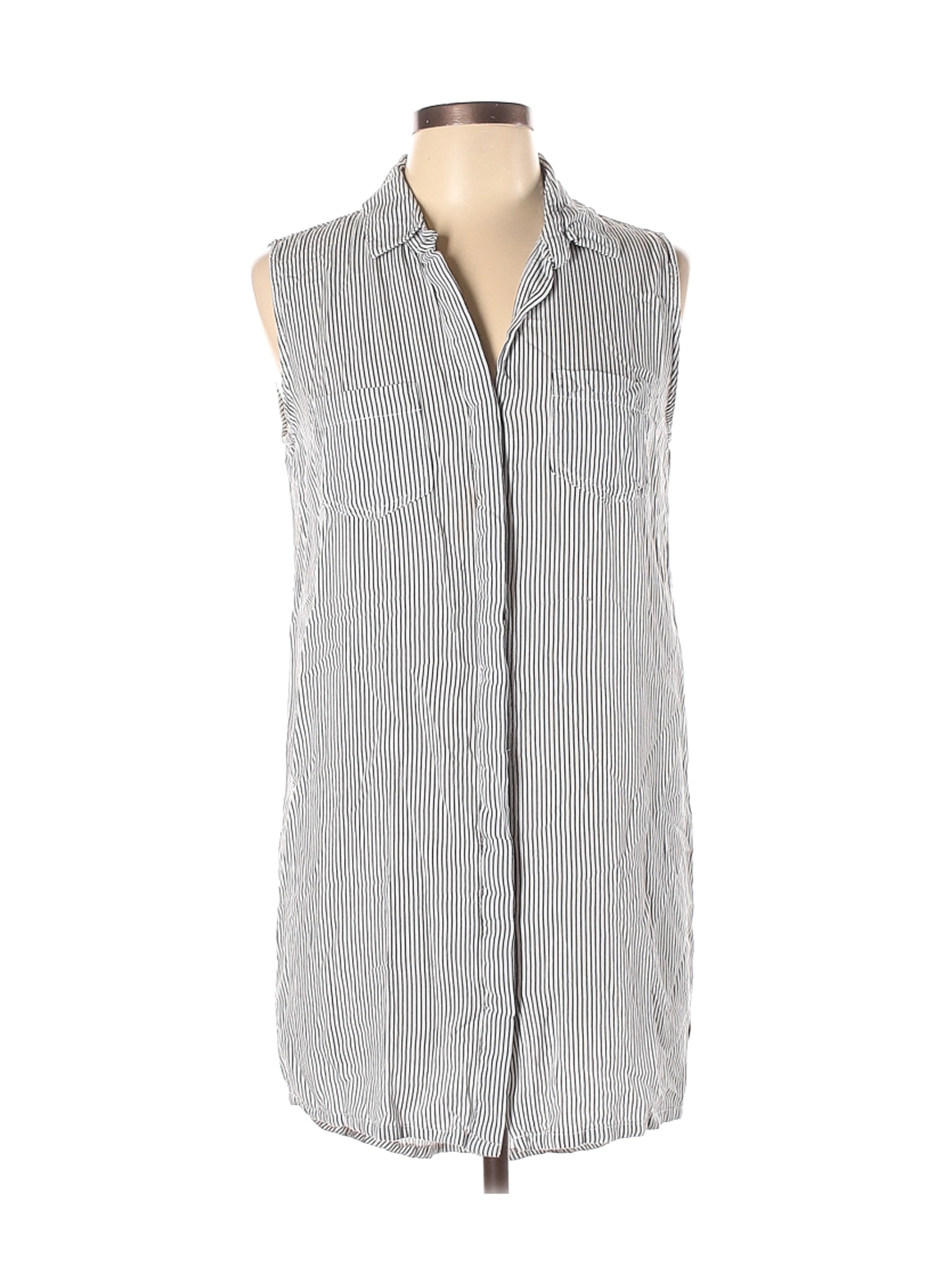 gray button down shirt women's