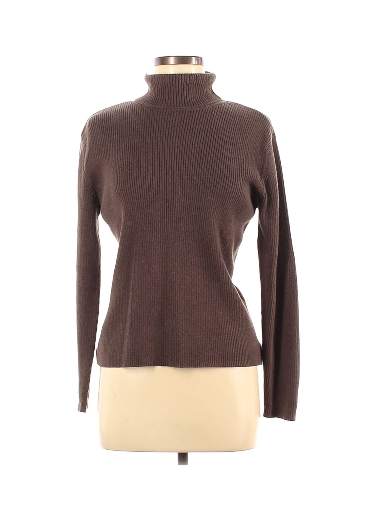 Talbots Women Brown Turtleneck Sweater L | eBay