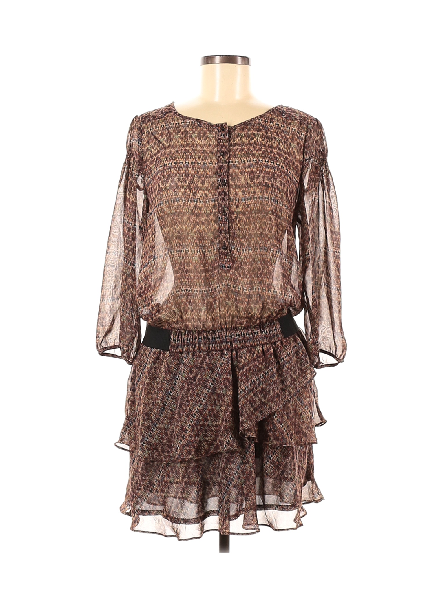 Zara Basic Women Brown Casual Dress M | eBay