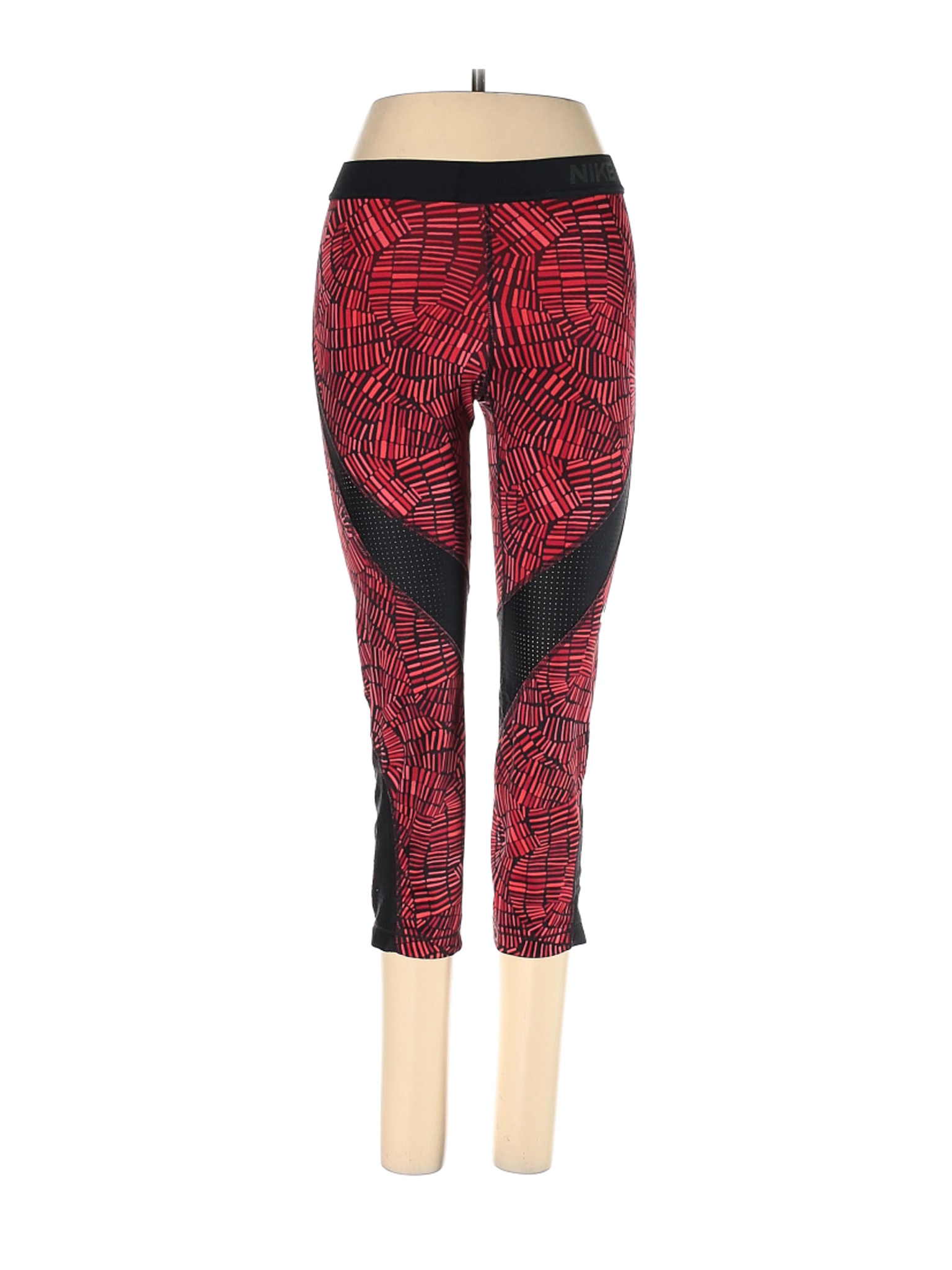 black and red nike pants