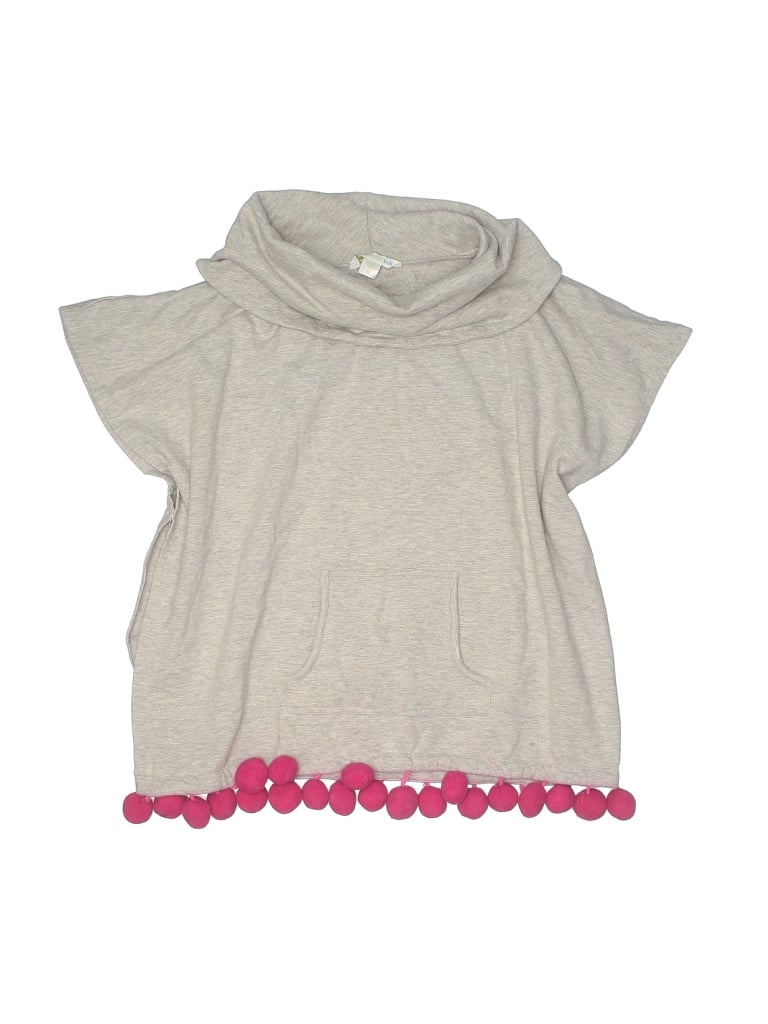 Pre-owned Garnet Hill Kids' Poncho In Gray