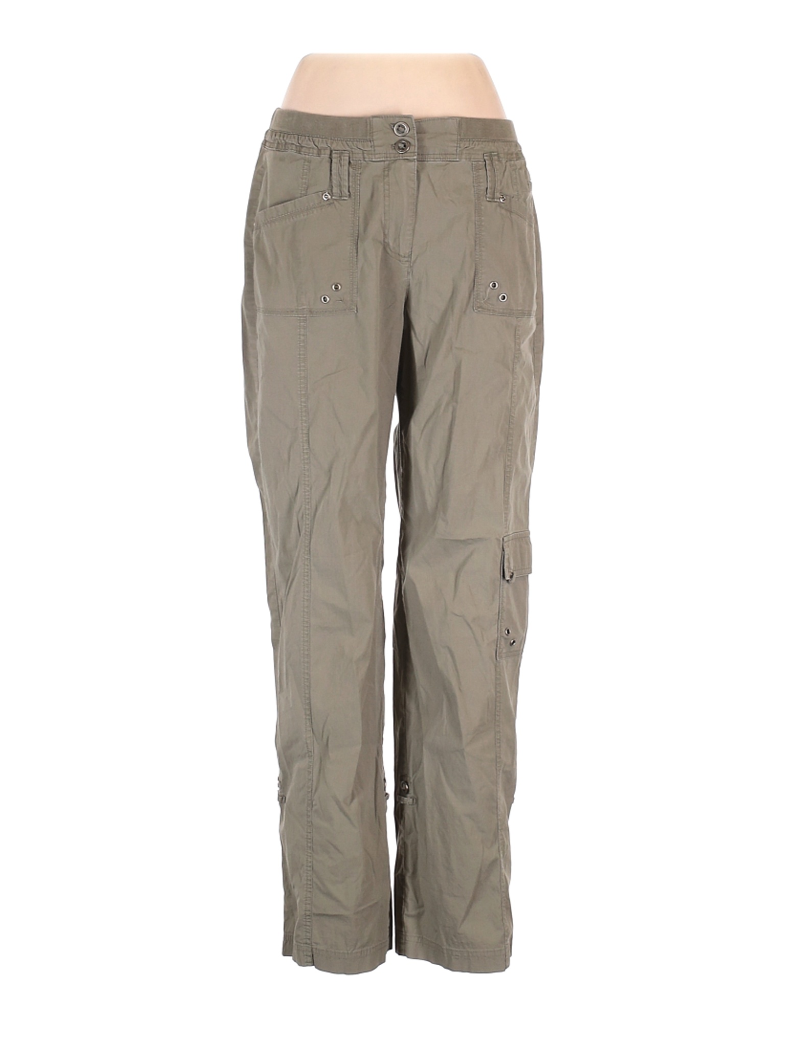 Chico's Women Green Cargo Pants L | eBay