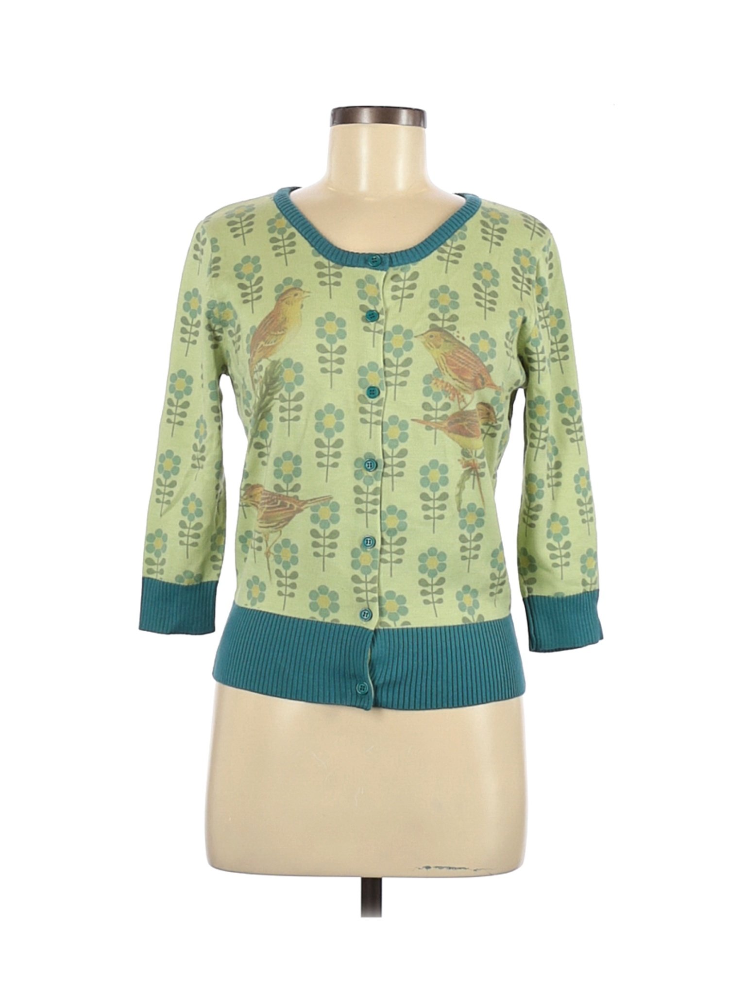 Knitted Dove Mujer Cardigan Verde M Ebay