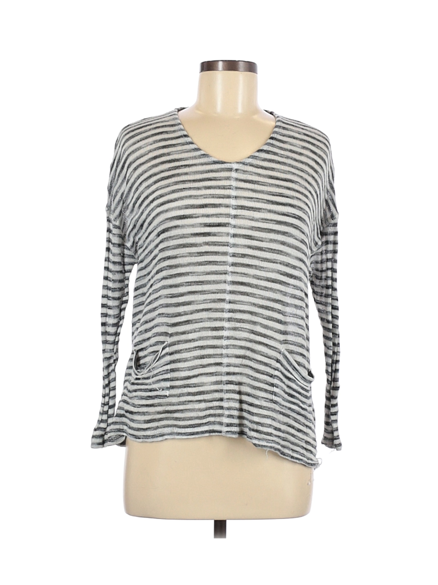 Xhilaration Women Gray Long Sleeve Top M | eBay