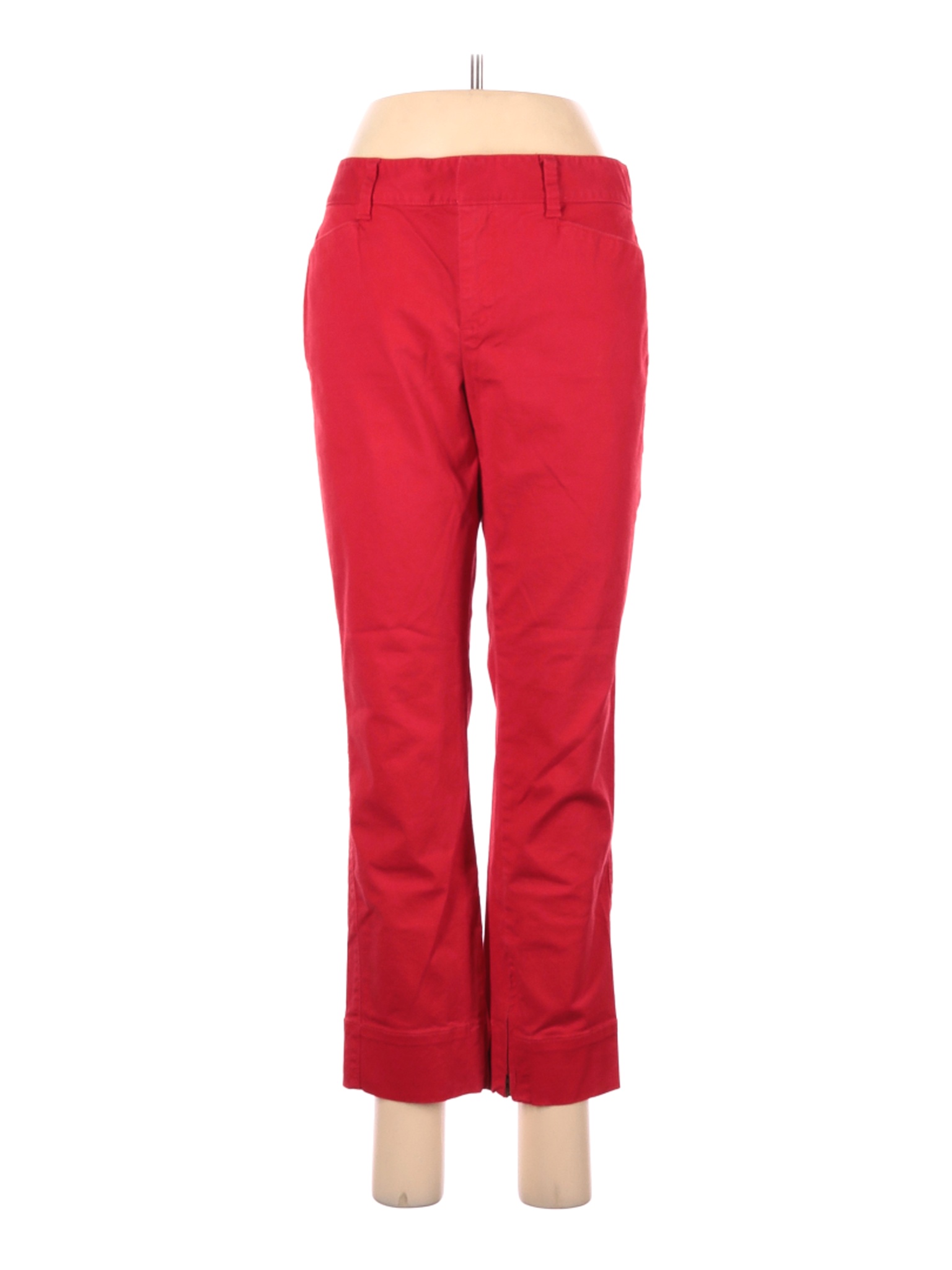 Ann Taylor LOFT Women Red Casual Pants 8 | eBay