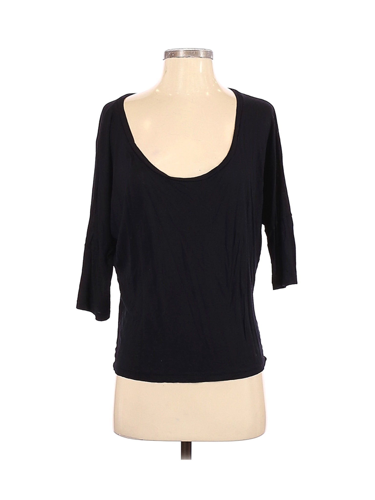 American Apparel Women Black 3/4 Sleeve T-Shirt XS | eBay