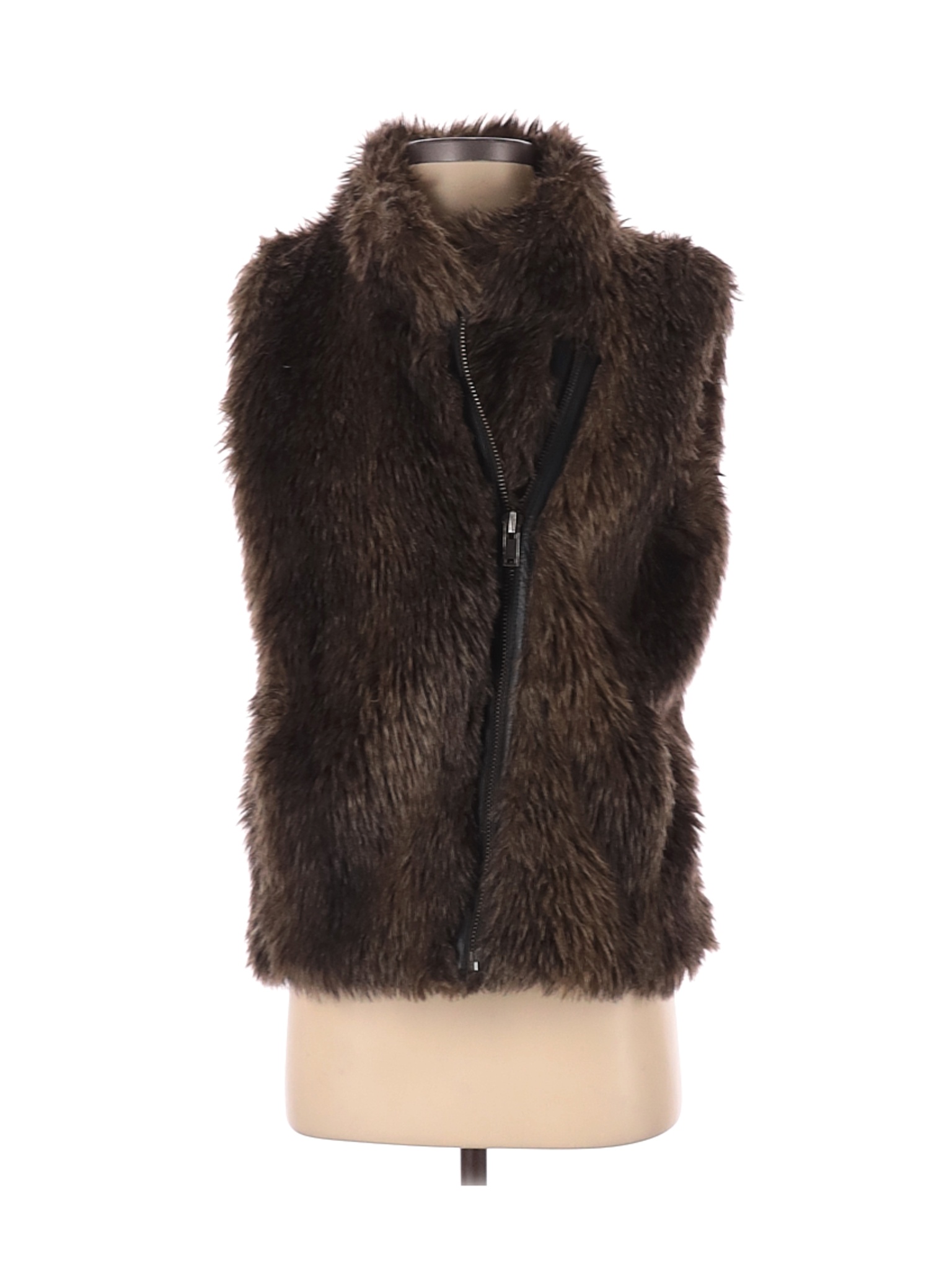 Banana Republic Women Brown Faux Fur Vest S | eBay