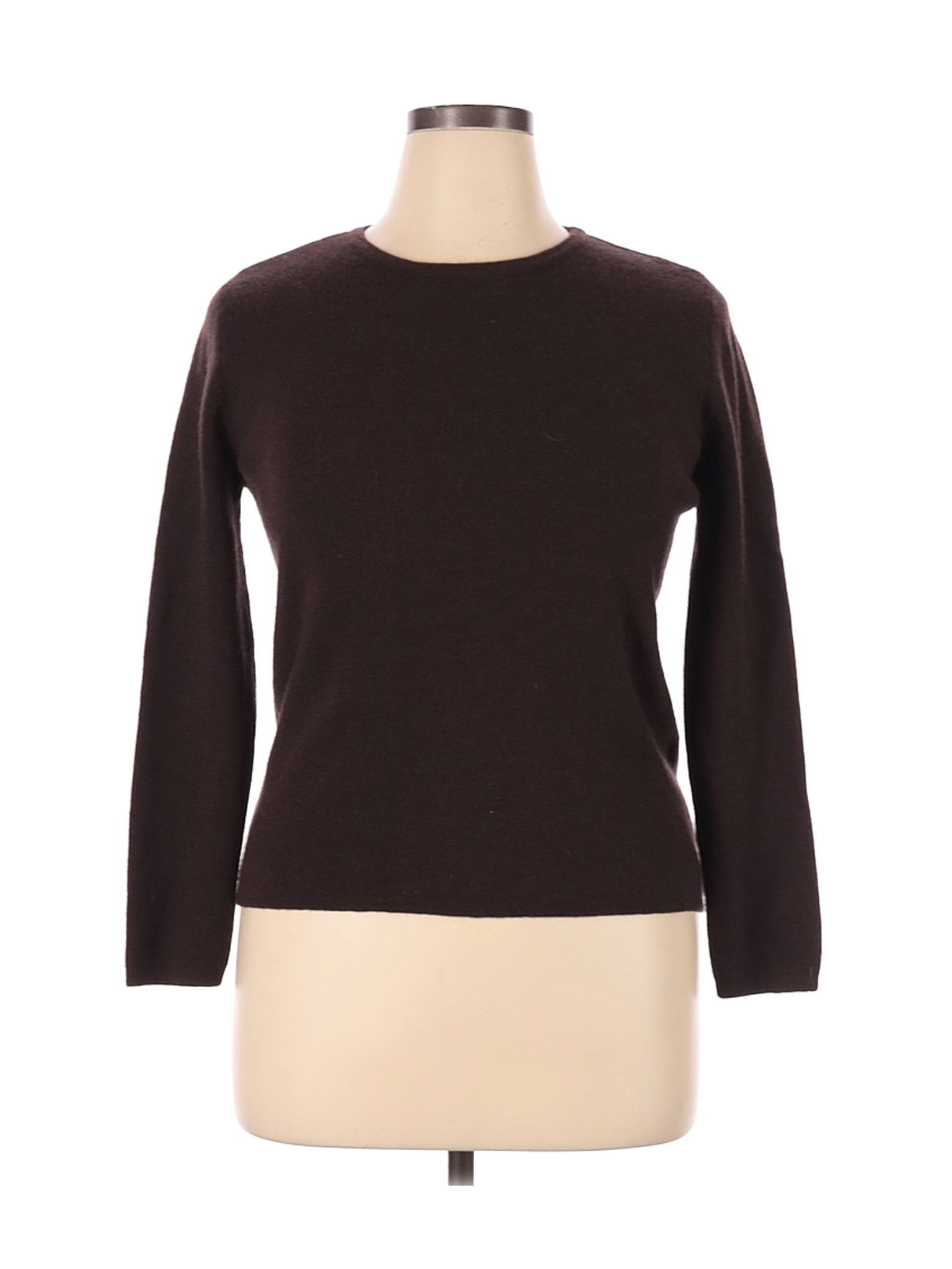 Carole Little Women Brown Wool Pullover Sweater XL | eBay
