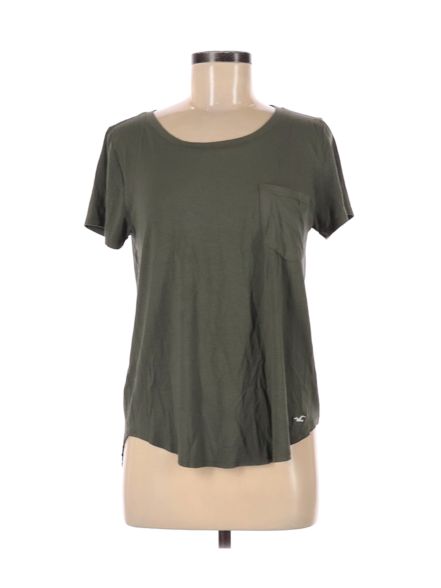 hollister green t shirt