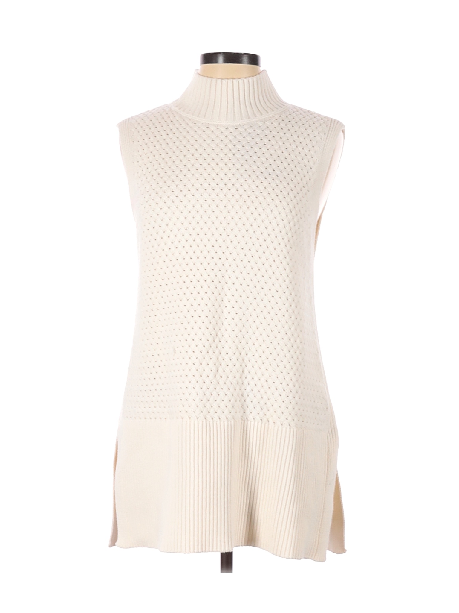 White House Black Market Women Ivory Pullover Sweater L | eBay
