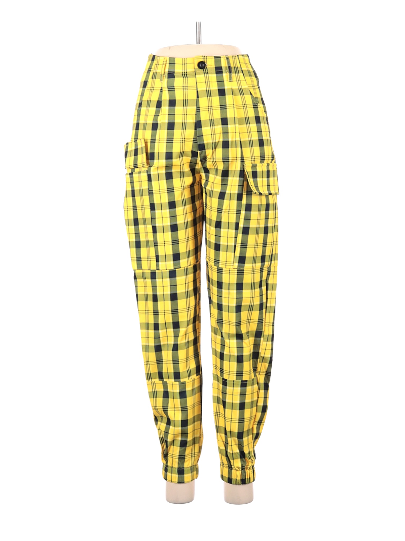 yellow cargo pants womens