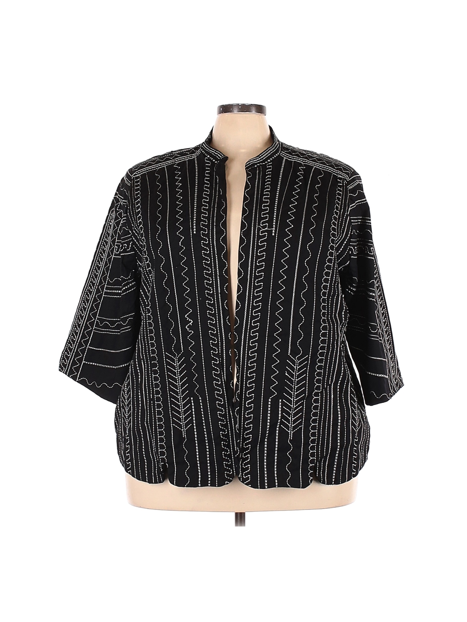 Maggie Barnes Women Black Jacket 3X Plus | eBay