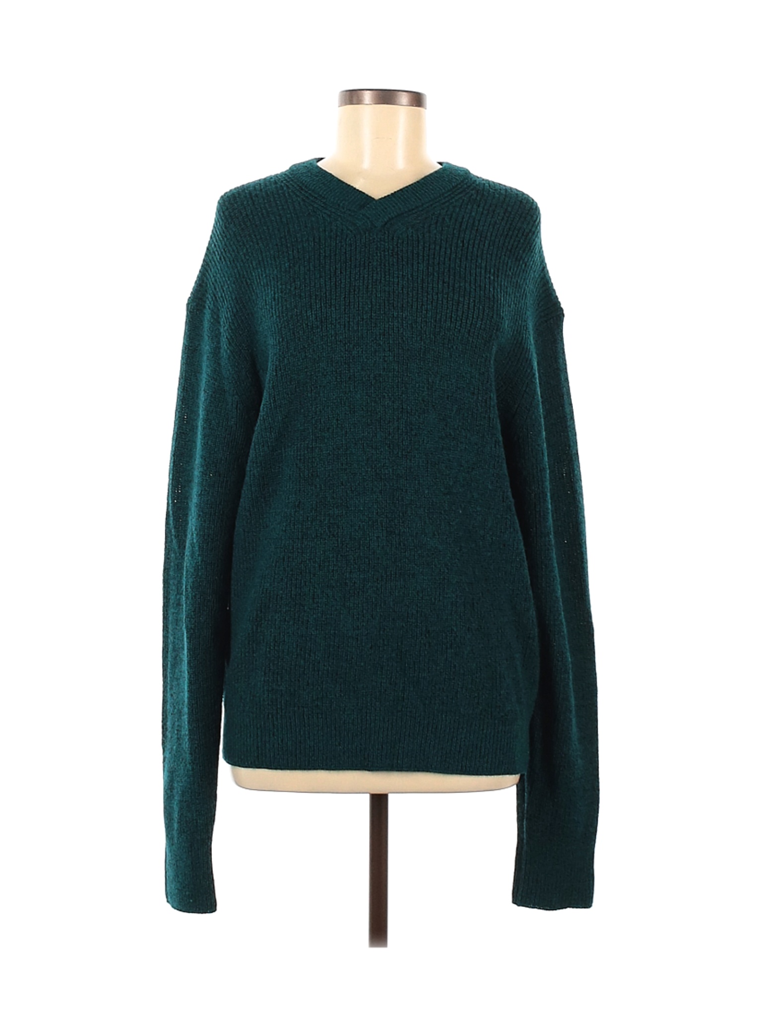 Uniqlo U Women Green Wool Pullover Sweater M | eBay