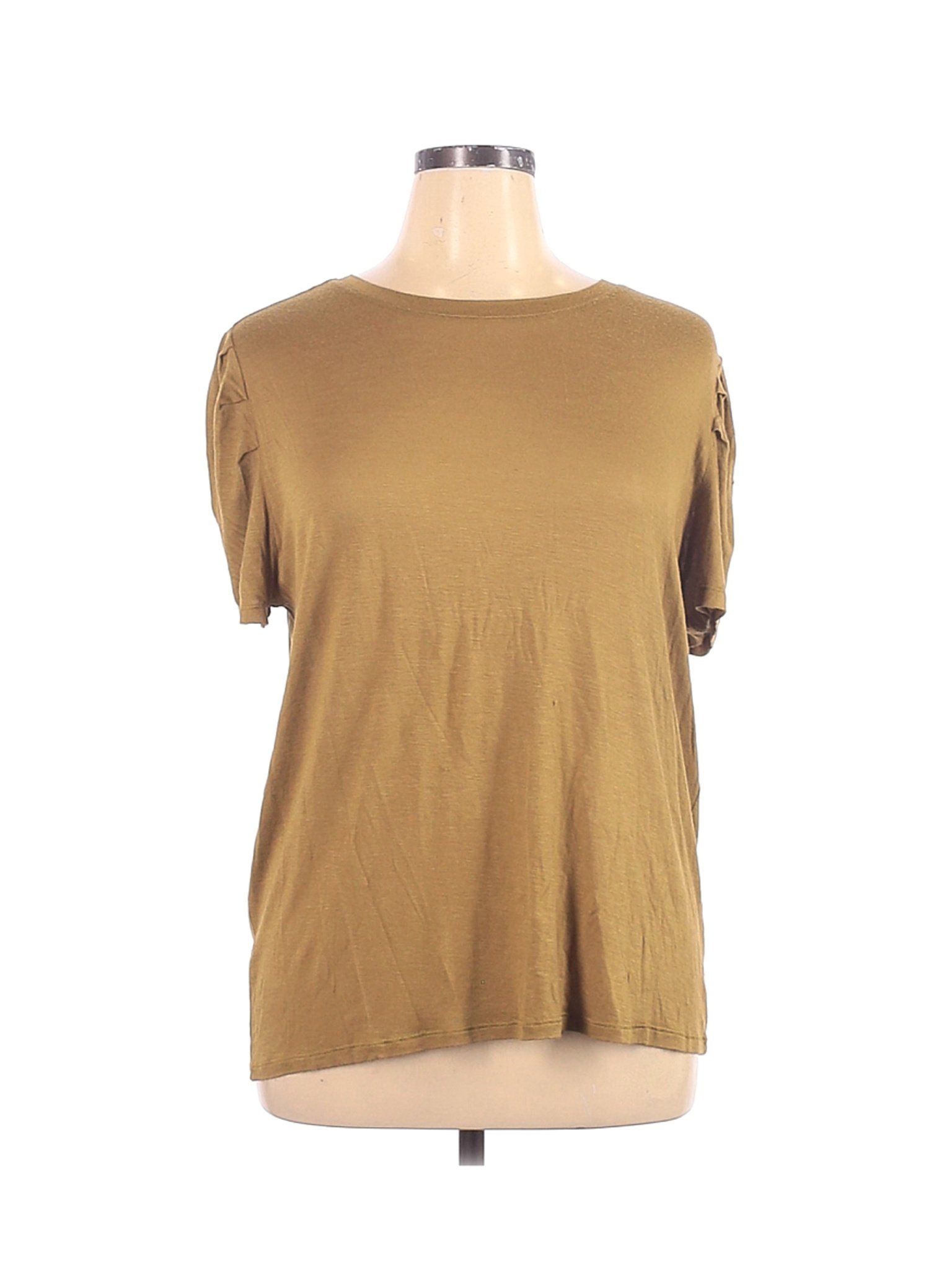 Chelsea28 Women Brown Short Sleeve Top XL | eBay