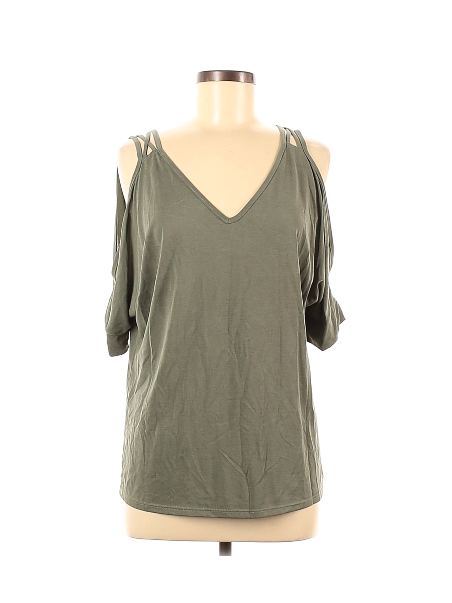 Green Envelope Women Green Short Sleeve Top M | eBay