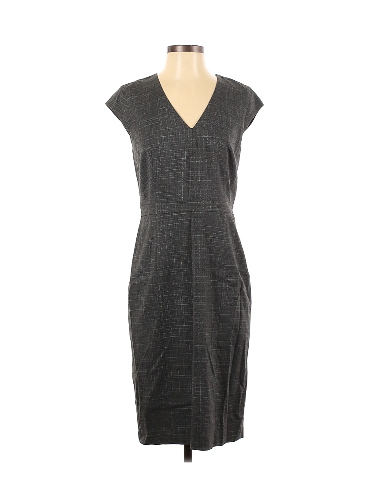 NWT Ann Taylor Women Gray Casual Dress 4 | eBay
