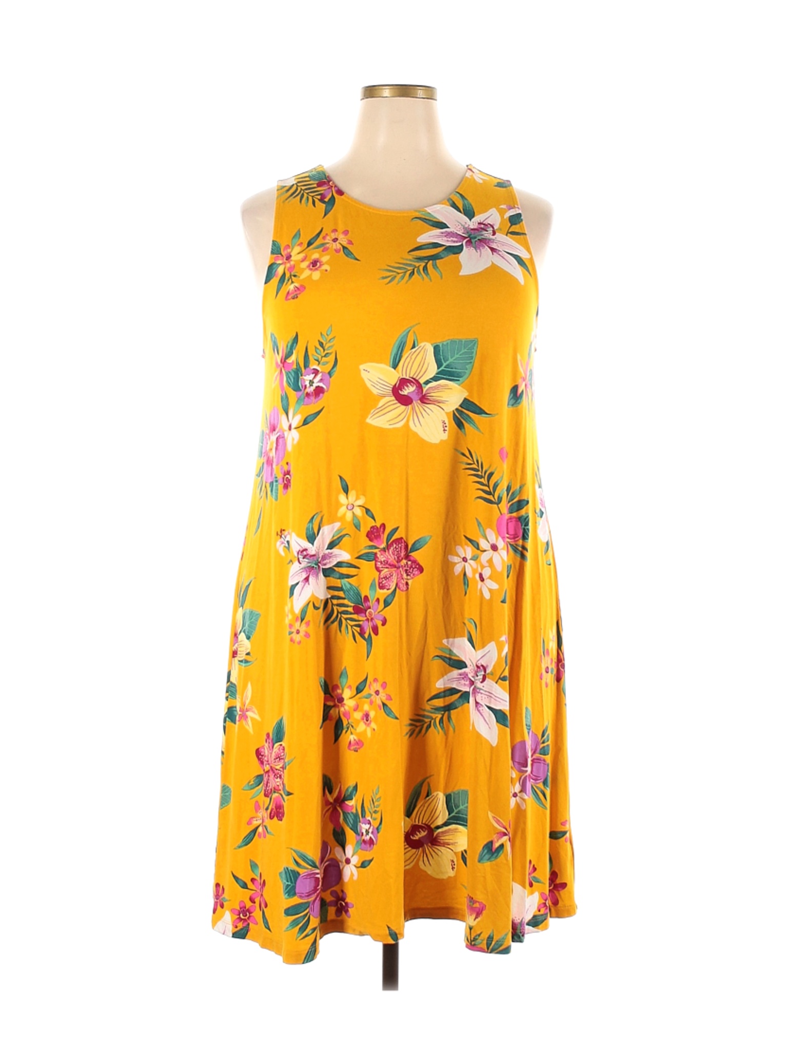 Old Navy Women Yellow Casual Dress XXL | eBay