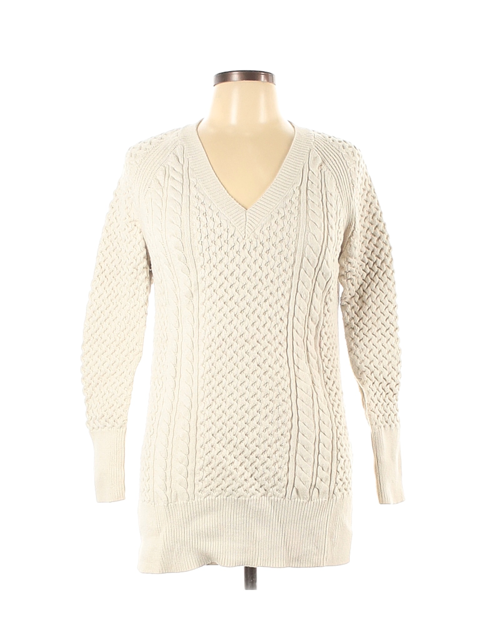 Banana Republic Women Ivory Pullover Sweater L | eBay