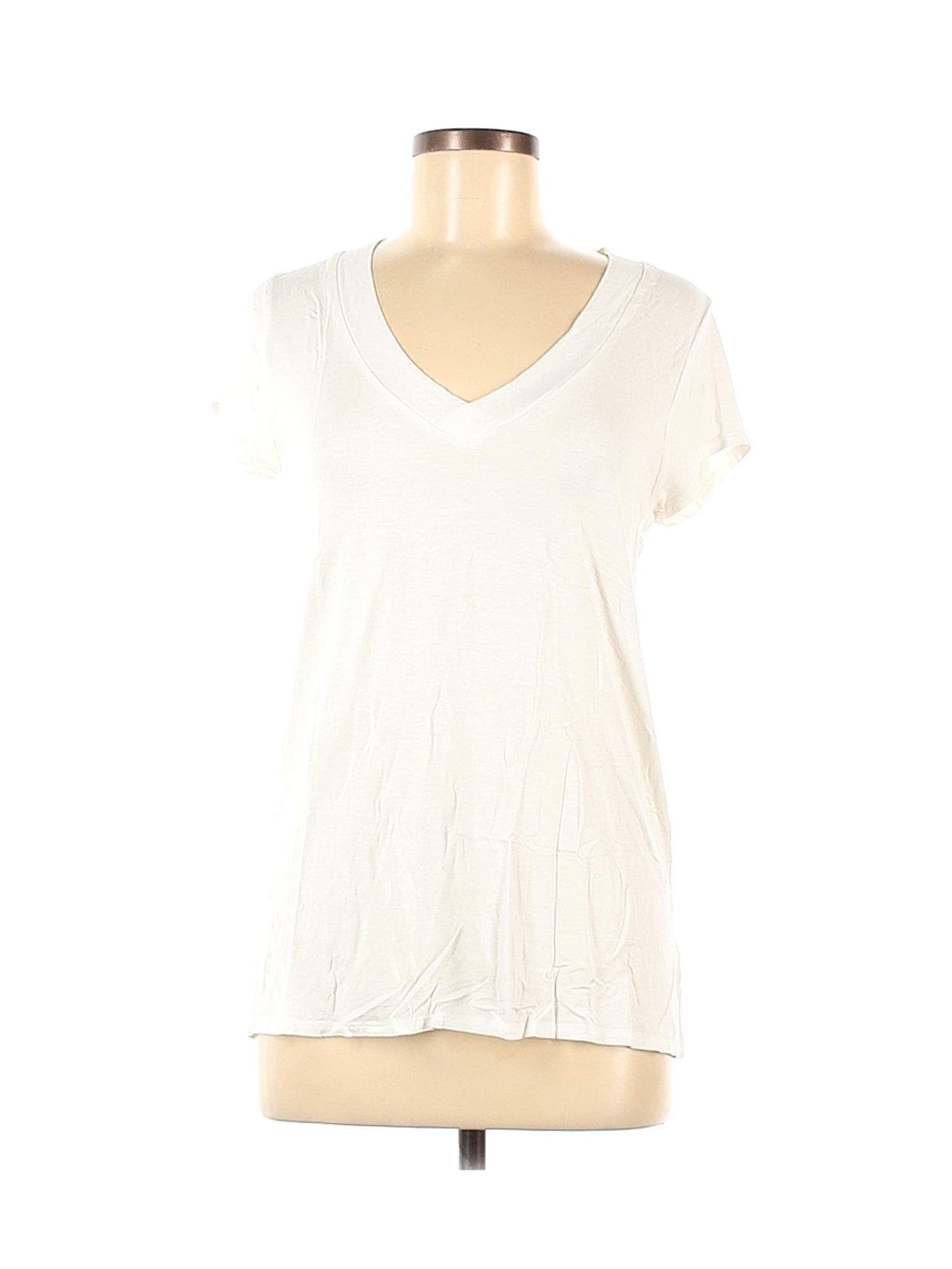 Merona Women White Short Sleeve T-Shirt M | eBay